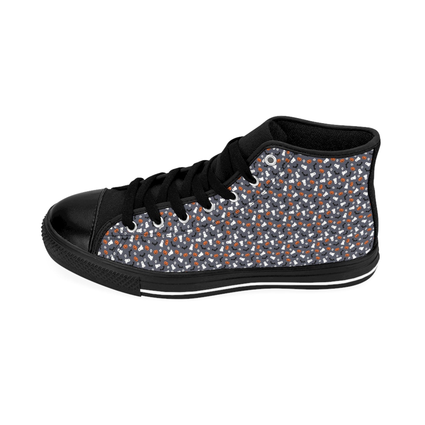 Dark Grey Halloween Men's Classic Sneakers