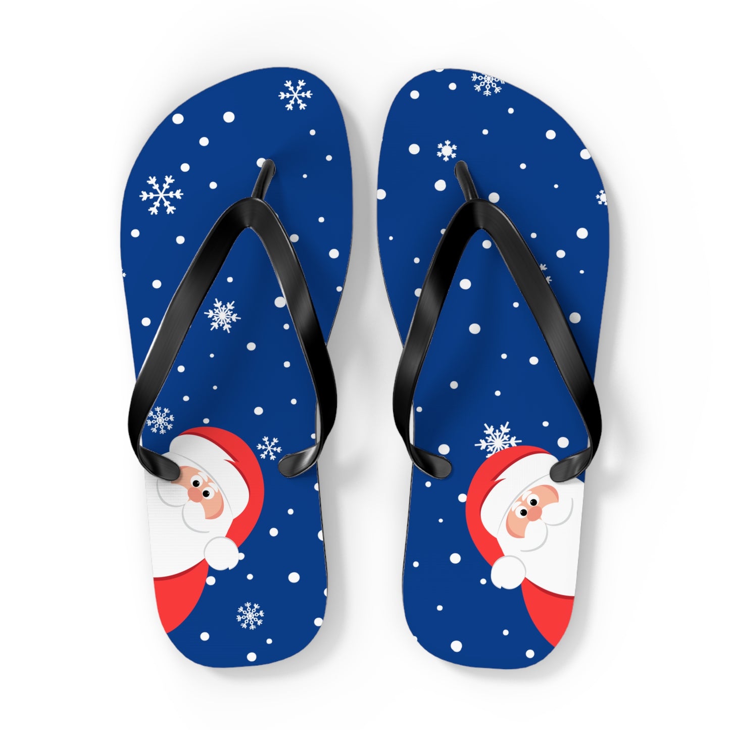 Santa's Watching Flip Flops