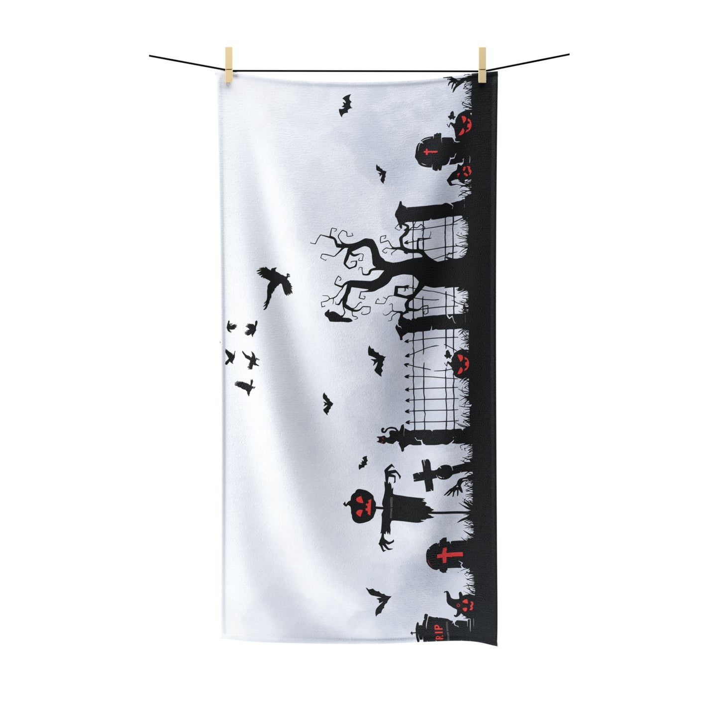 Windsor Wonders White Graveyard Polycotton Towel