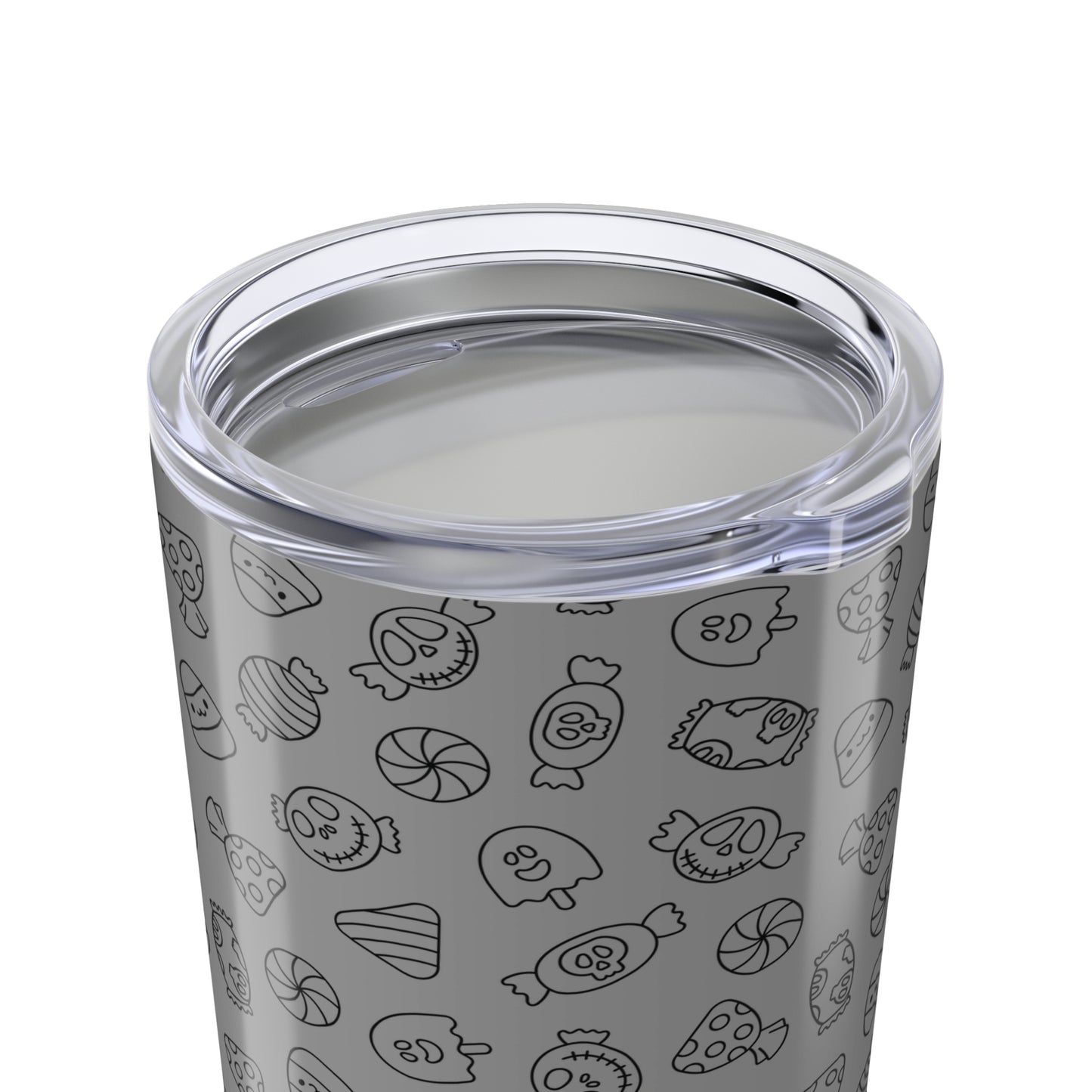 Grey Halloween Candy Tumbler 20oz