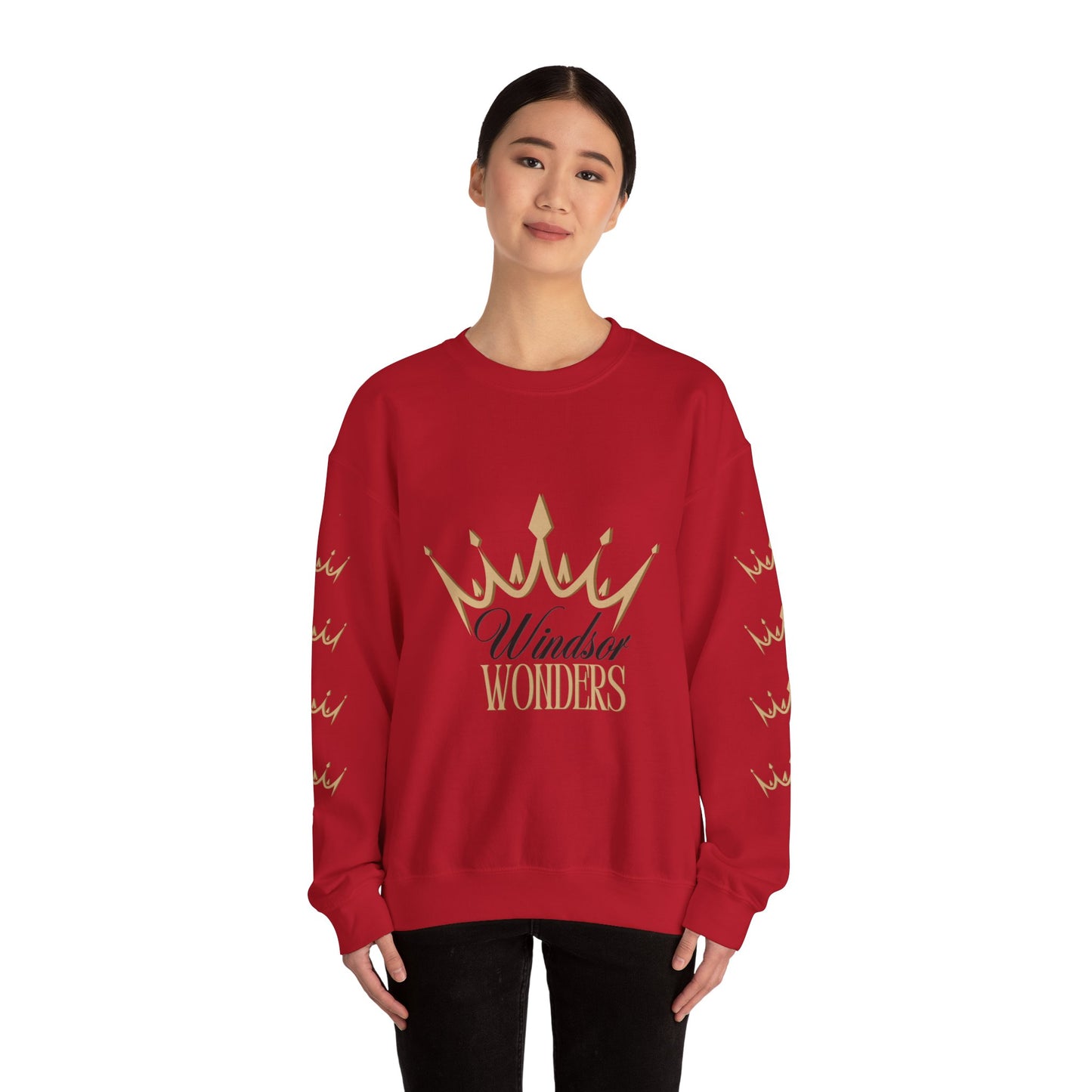 Windsor Wonders Crown Sweatshirt, Cozy Unisex Crewneck for Celebrations, Perfect Gift for Birthdays, Holidays, or Casual Wear