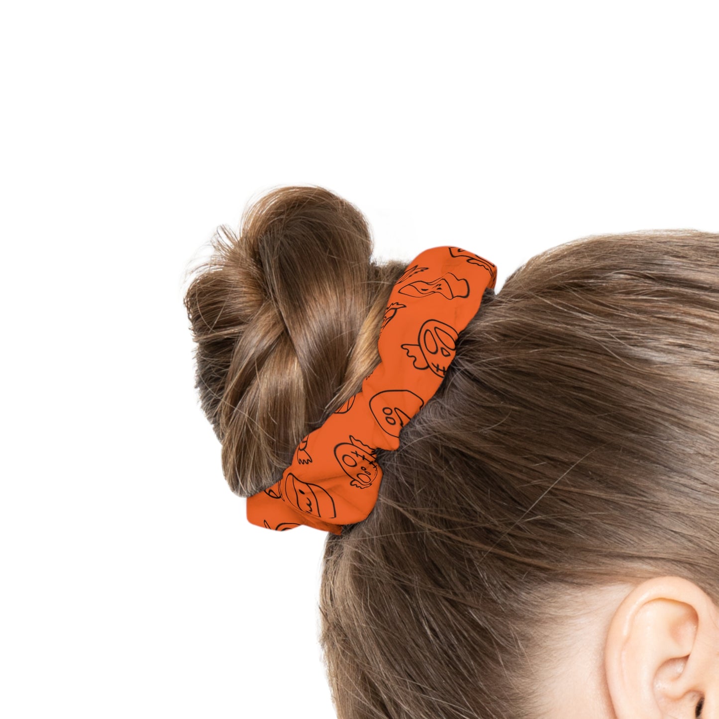 Windsor Wonders Orange Halloween Candy Scrunchie