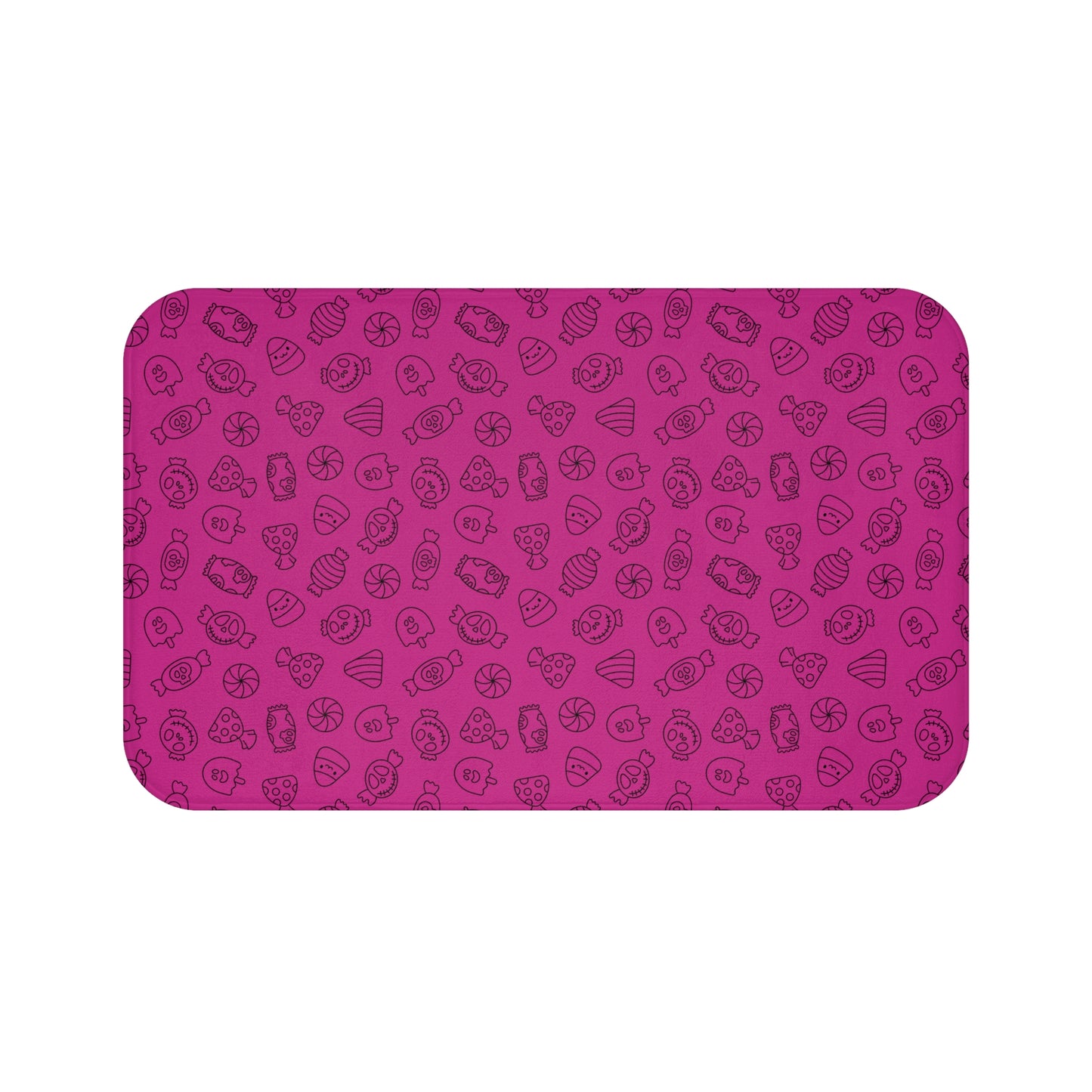 Windsor Wonders Pink Halloween Candy Bath Mat