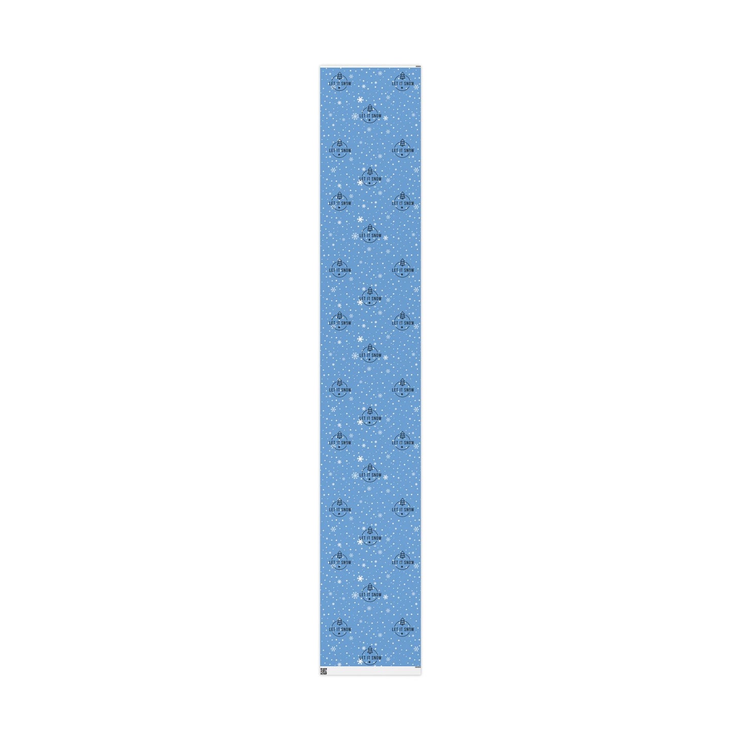 Let It Snow Light Blue Wrapping Papers