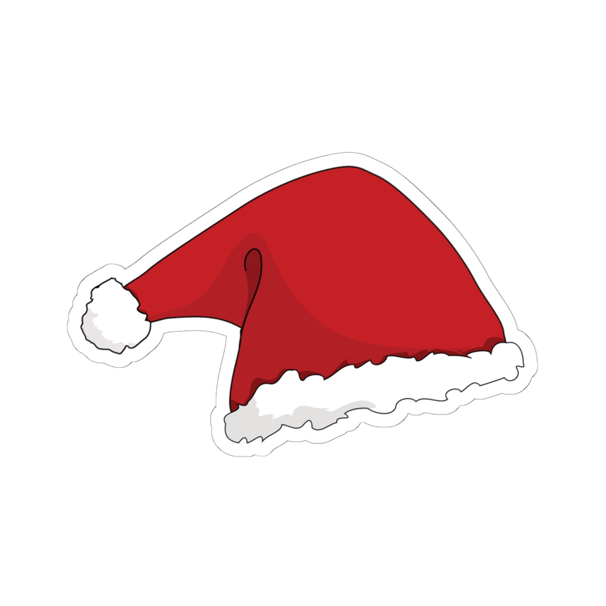 Santa's Hat Kiss-Cut Stickers