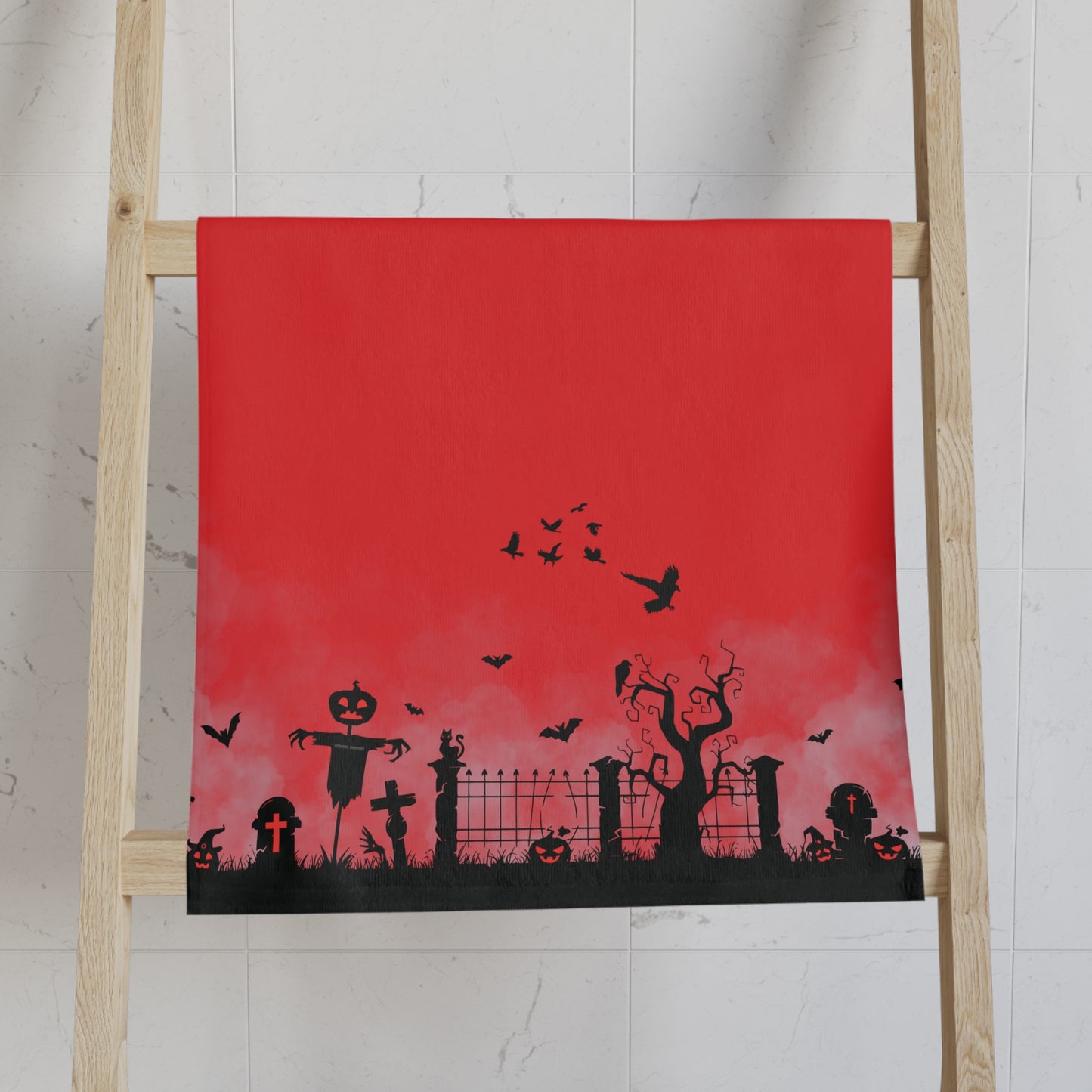 Windsor Wonders Red Graveyard Hand Towel