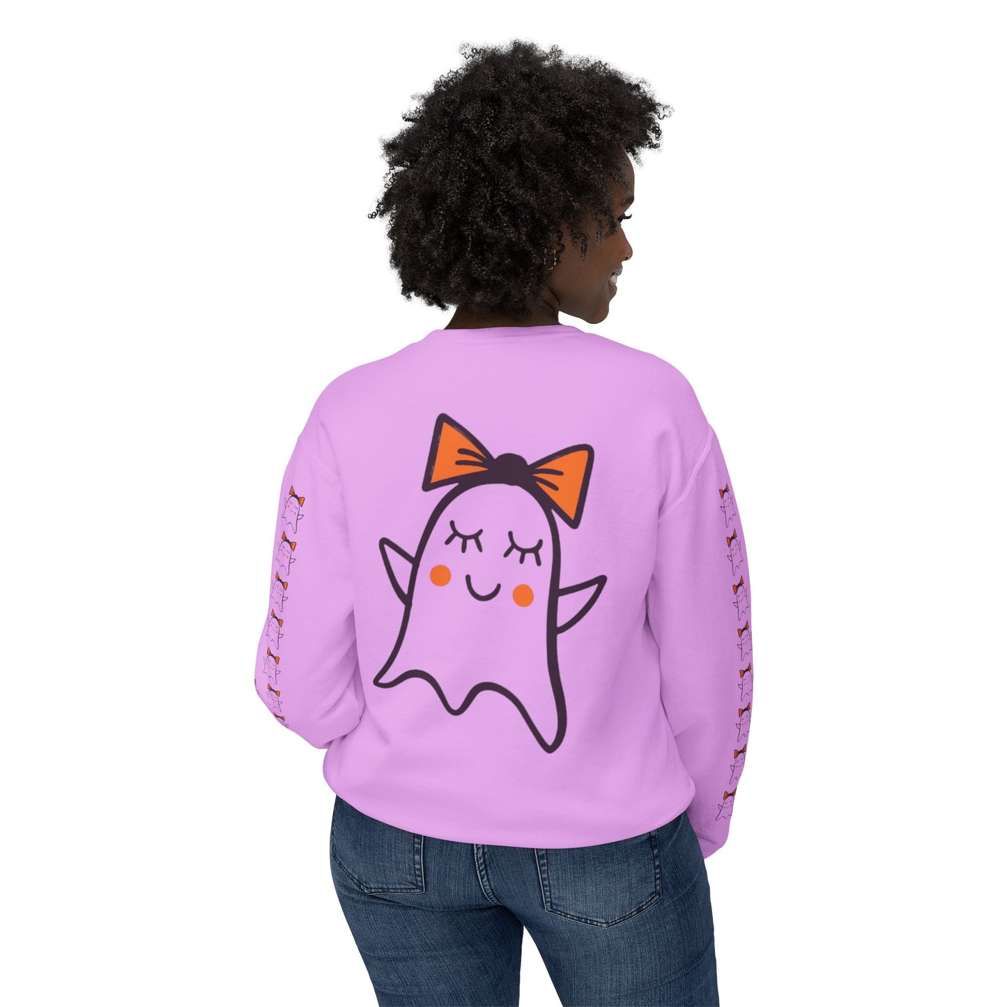 Cute Ghosts Unisex Lightweight Crewneck Sweatshirt