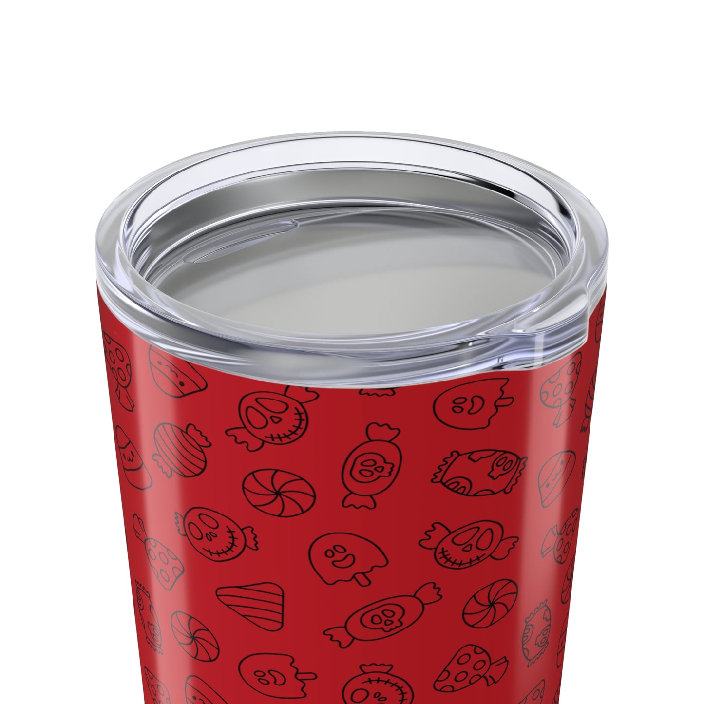 Dark Red Halloween Candy Tumbler 20oz