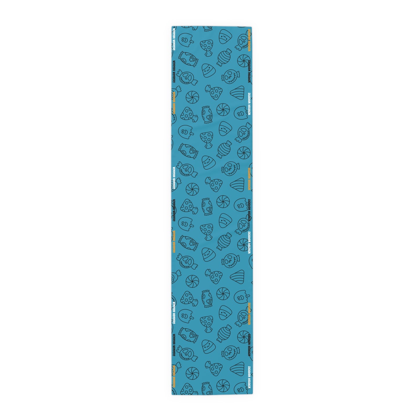 Windsor Wonders Turquoise Halloween Candy Table Runner
