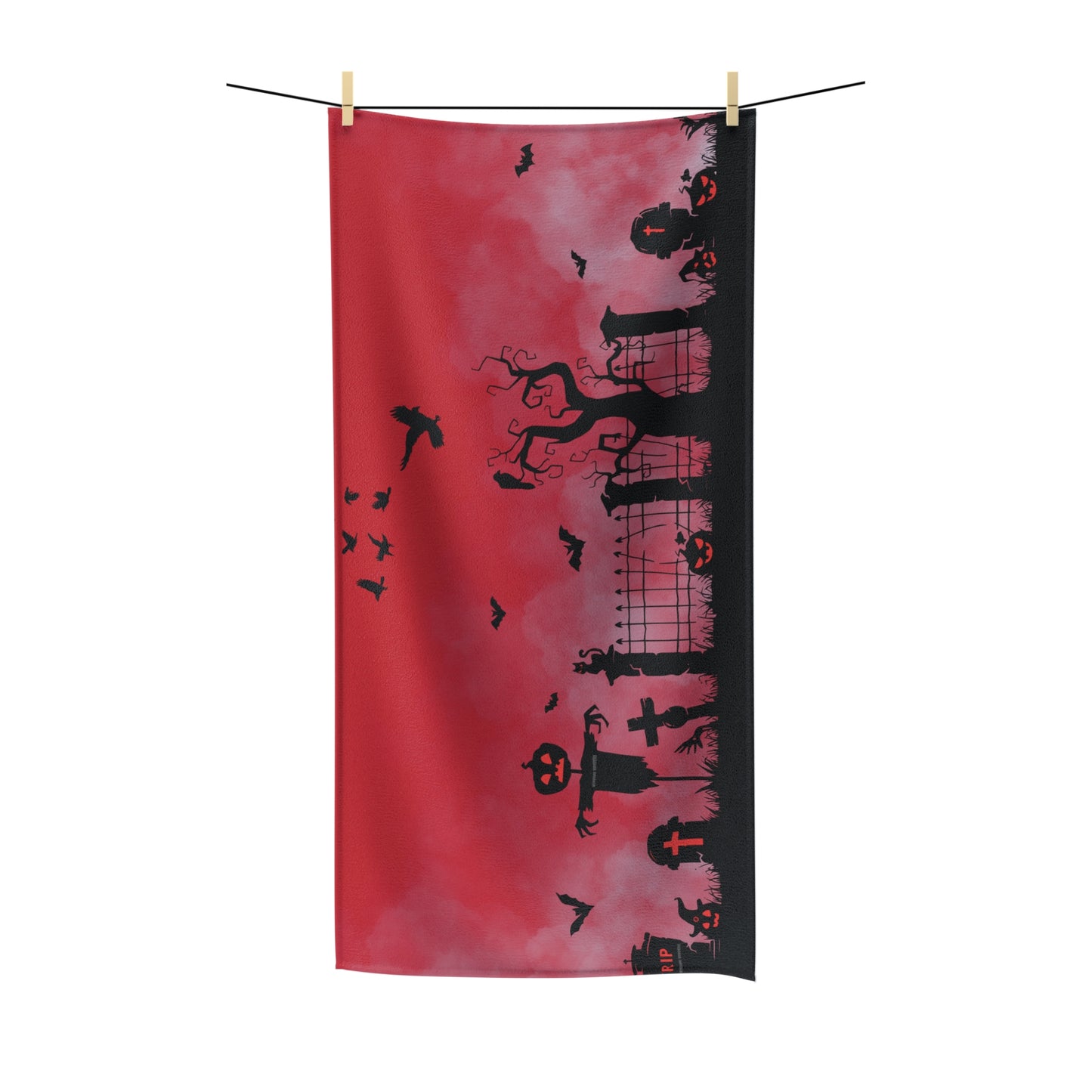 Windsor Wonders Red Graveyard Polycotton Towel