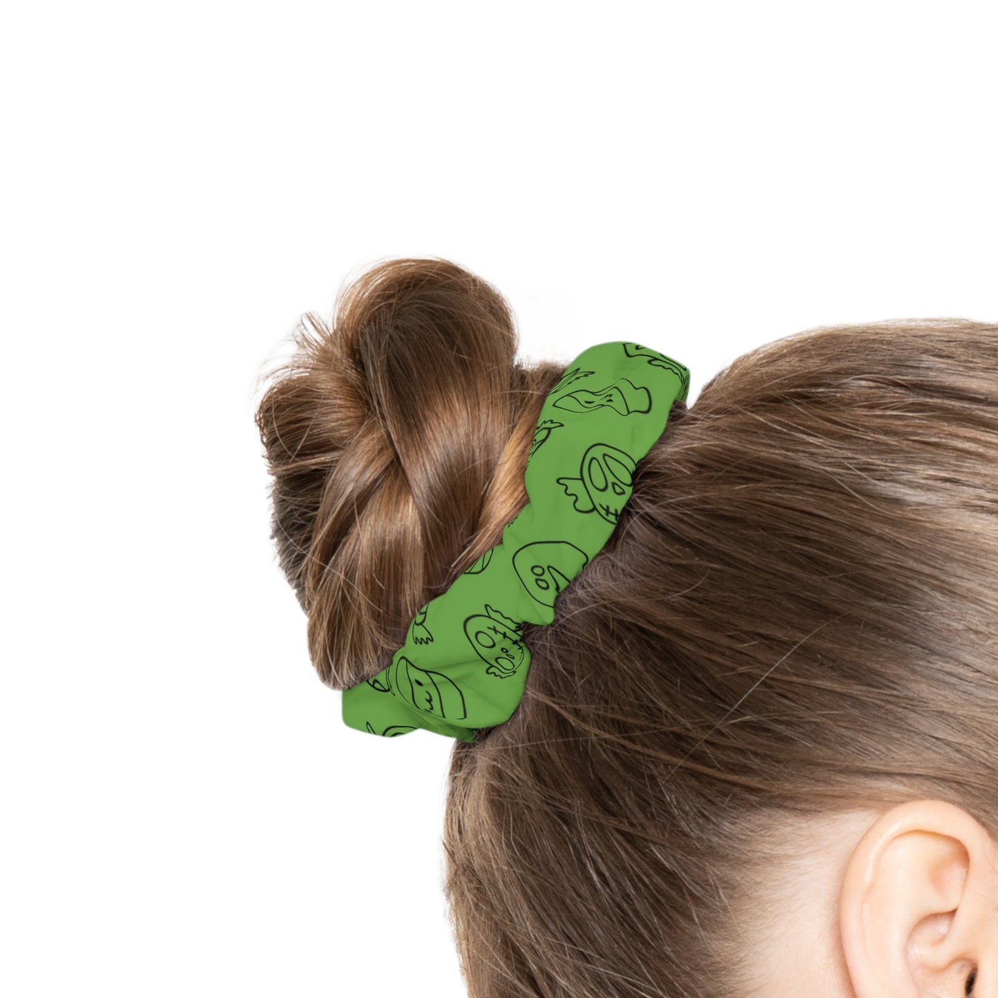 Windsor Wonders Green Halloween Candy Scrunchie