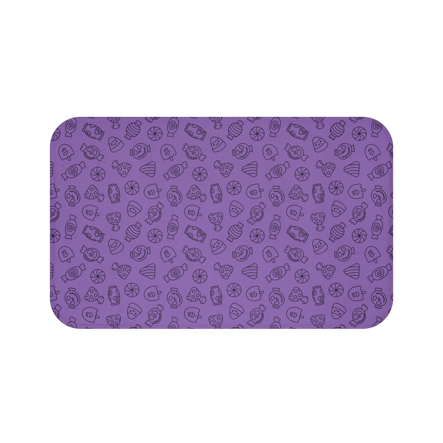 Windsor Wonders Light Purple Halloween Candy Bath Mat