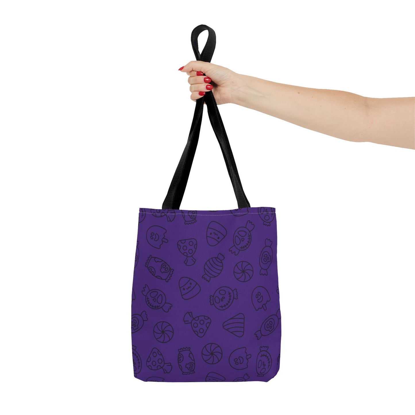 Windsor Wonders Purple Halloween Candy Tote Bag (AOP)