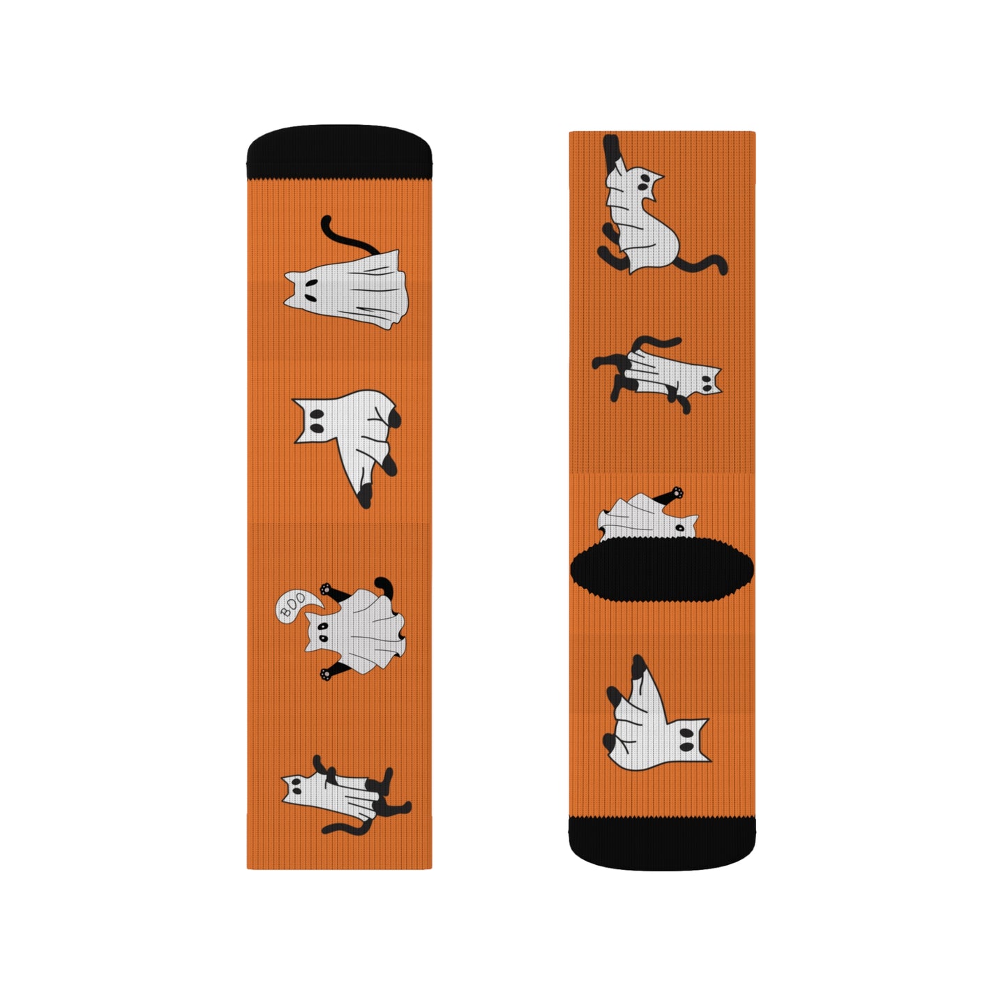Windsor Wonders Crusta Halloween Ghost Cats Sublimation Socks