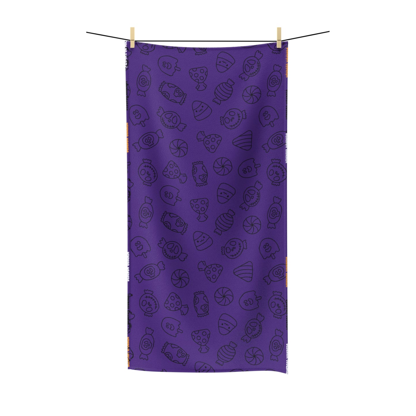 Windsor Wonders Purple Halloween Candy Polycotton Towel