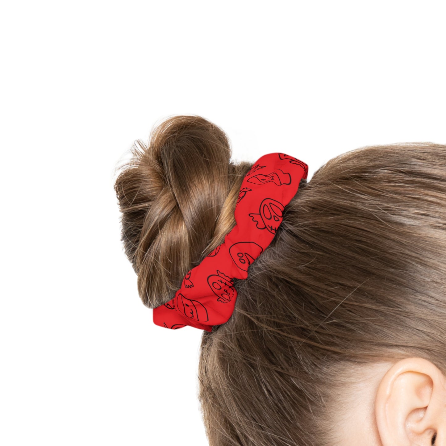 Windsor Wonders Red Halloween Candy Scrunchie