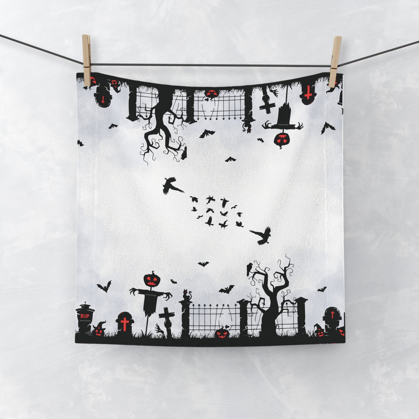 Windsor Wonders White Graveyard Face Towel