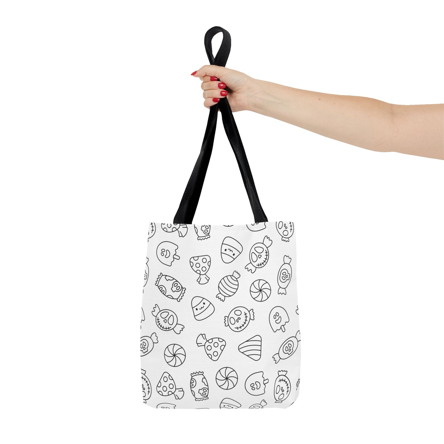 Windsor Wonders White Halloween Candy Tote Bag (AOP)