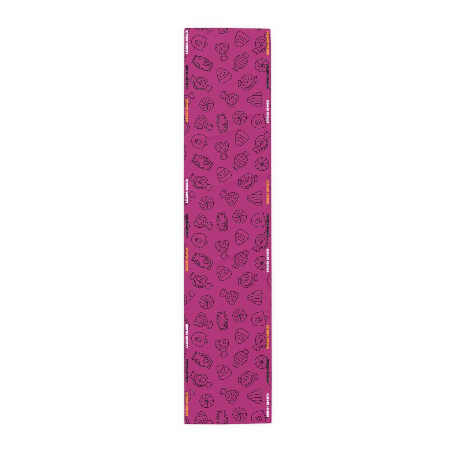 Windsor Wonders Pink Halloween Candy Table Runner
