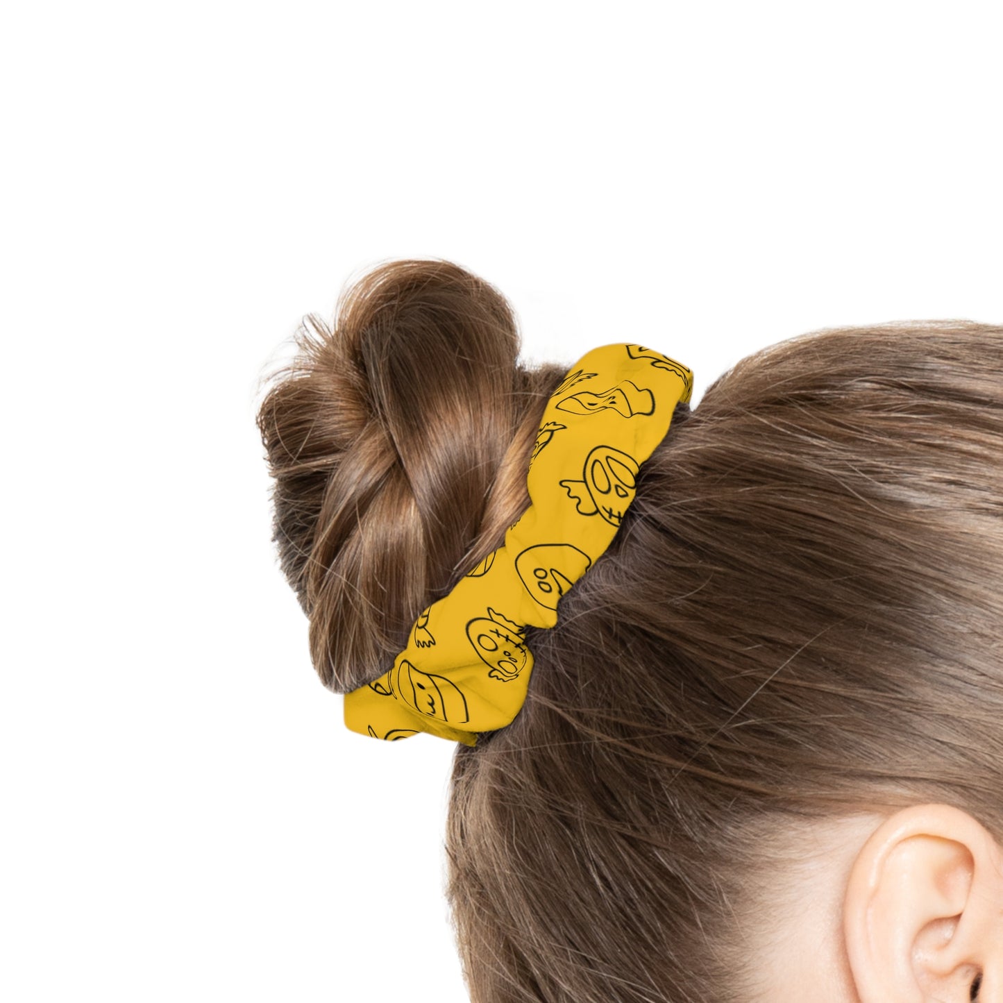 Windsor Wonders Yellow Halloween Candy Scrunchie