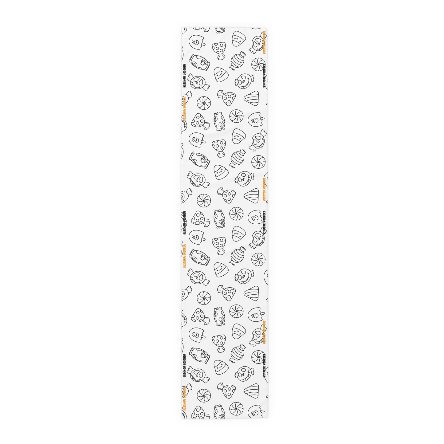 Windsor Wonders White Halloween Candy Table Runner