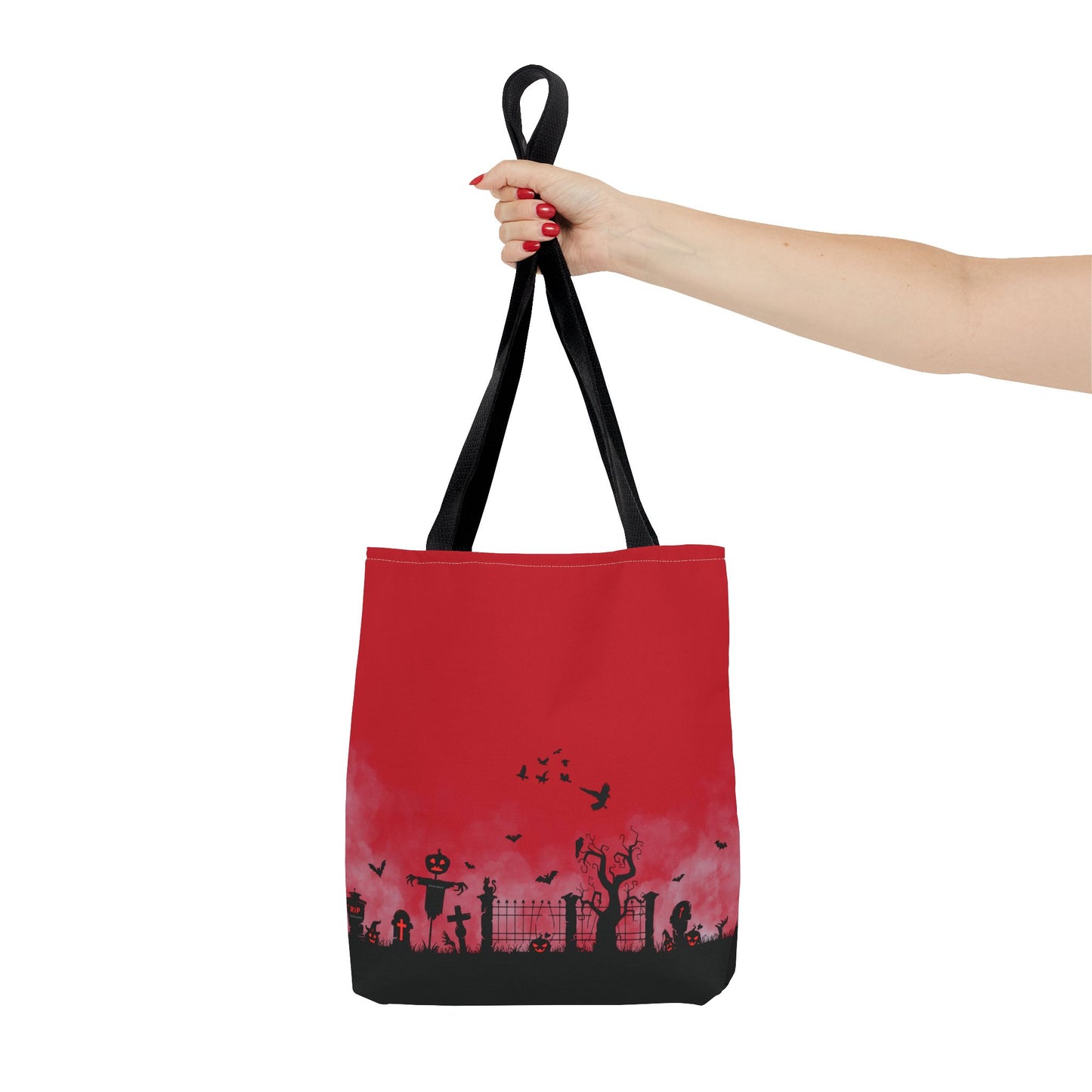 Windsor Wonders Dark Red Graveyard Tote Bag (AOP)