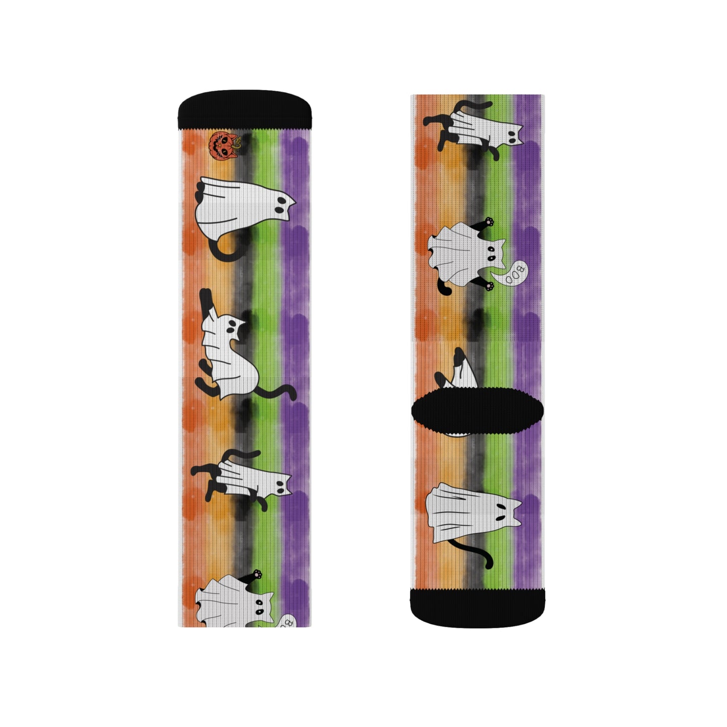 Windsor Wonders Halloween Ghost Cats Sublimation Socks