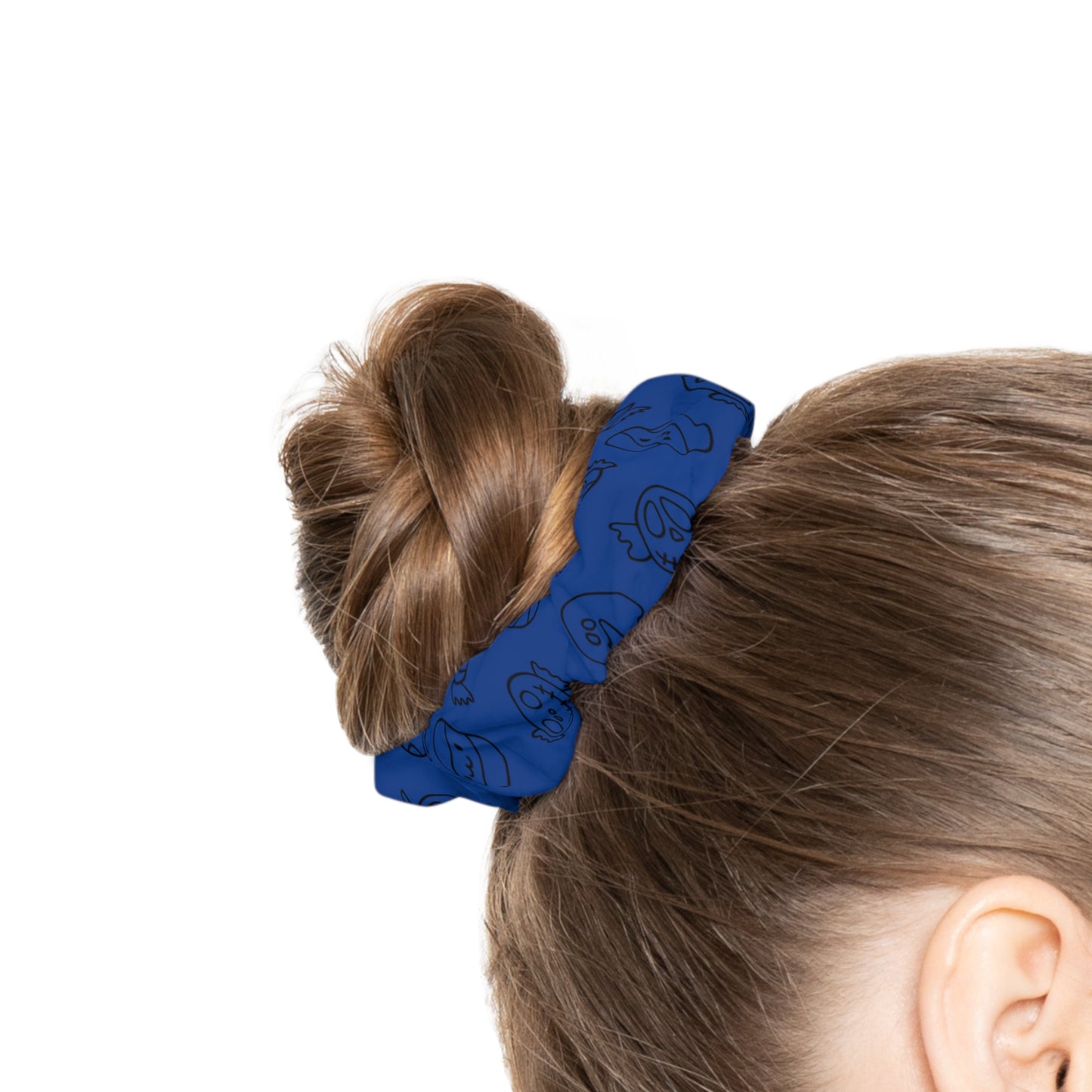 Windsor Wonders Dark Blue Halloween Candy Scrunchie