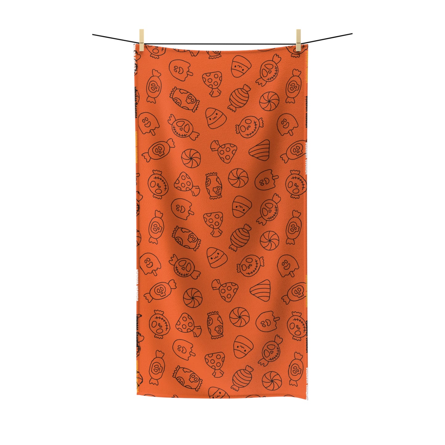 Windsor Wonders Orange Halloween Candy Polycotton Towel