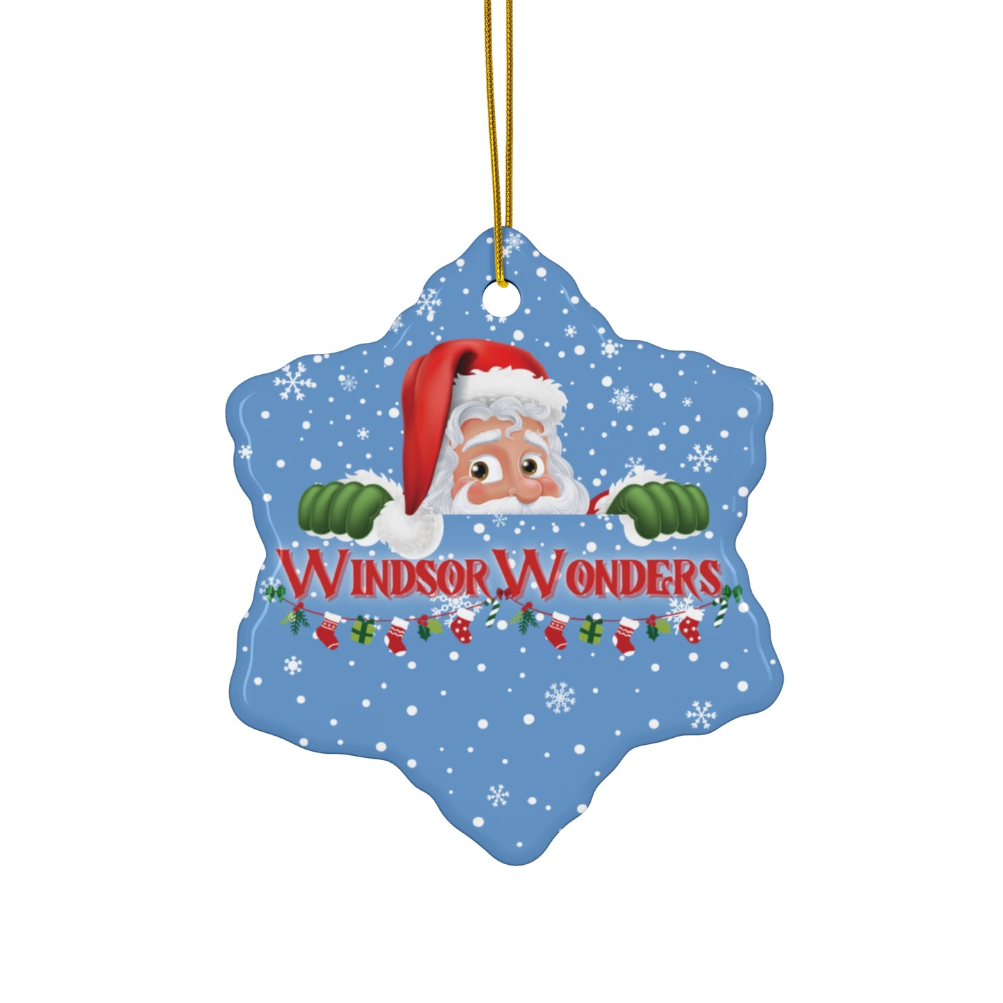 Windsor Wonders Light Blue Ceramic Ornament, 4 Shapes