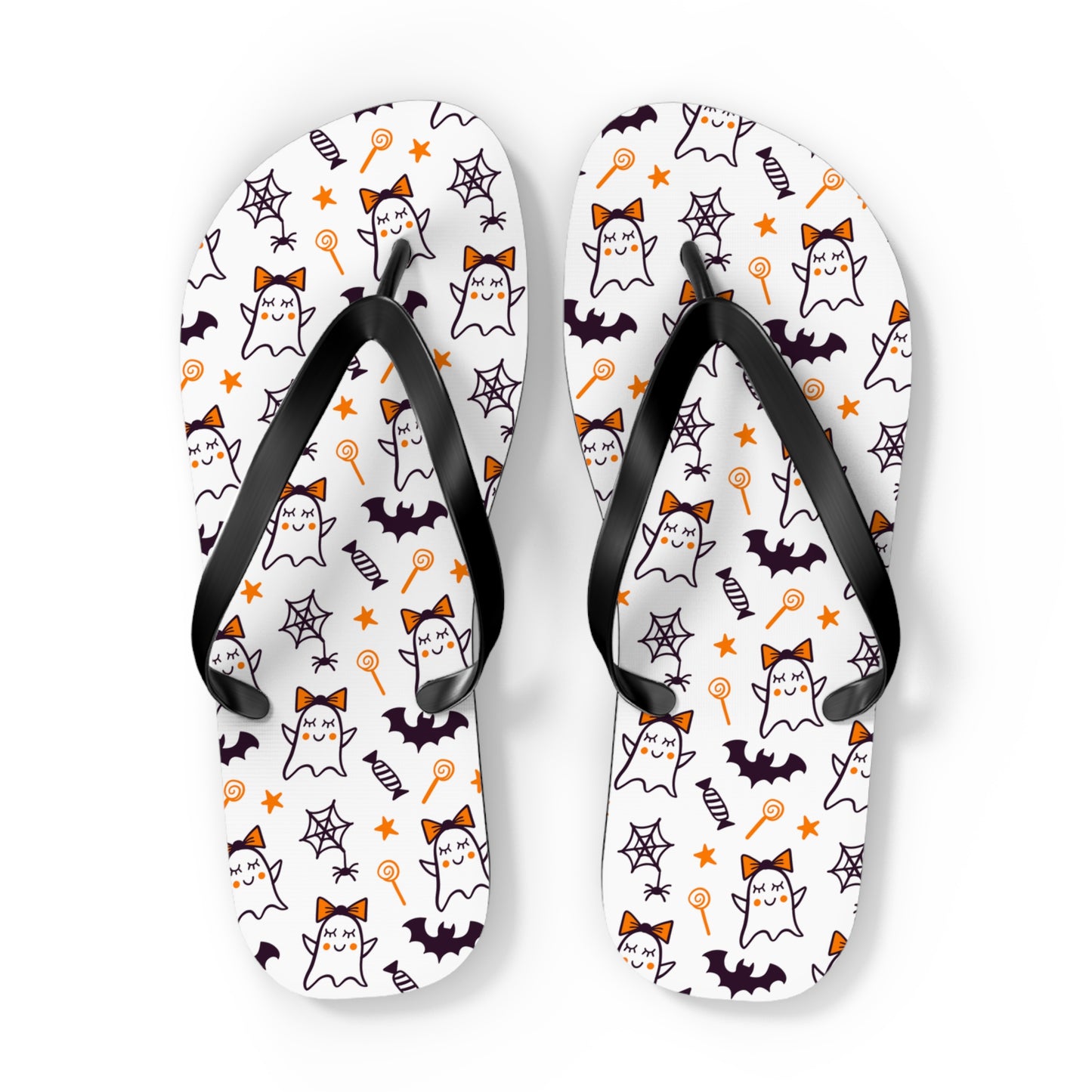 Windsor Wonders Cute Ghosts Halloween Flip Flops