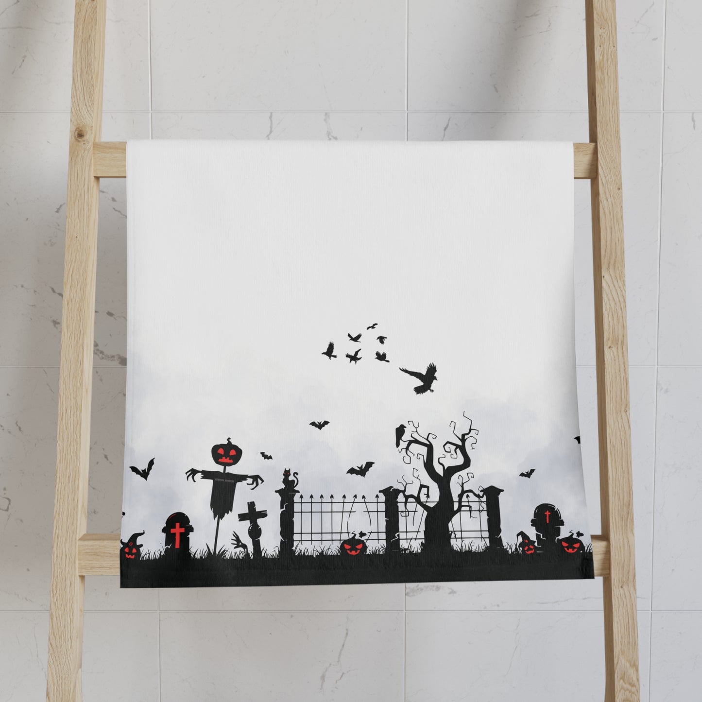 Windsor Wonders White Graveyard Hand Towel