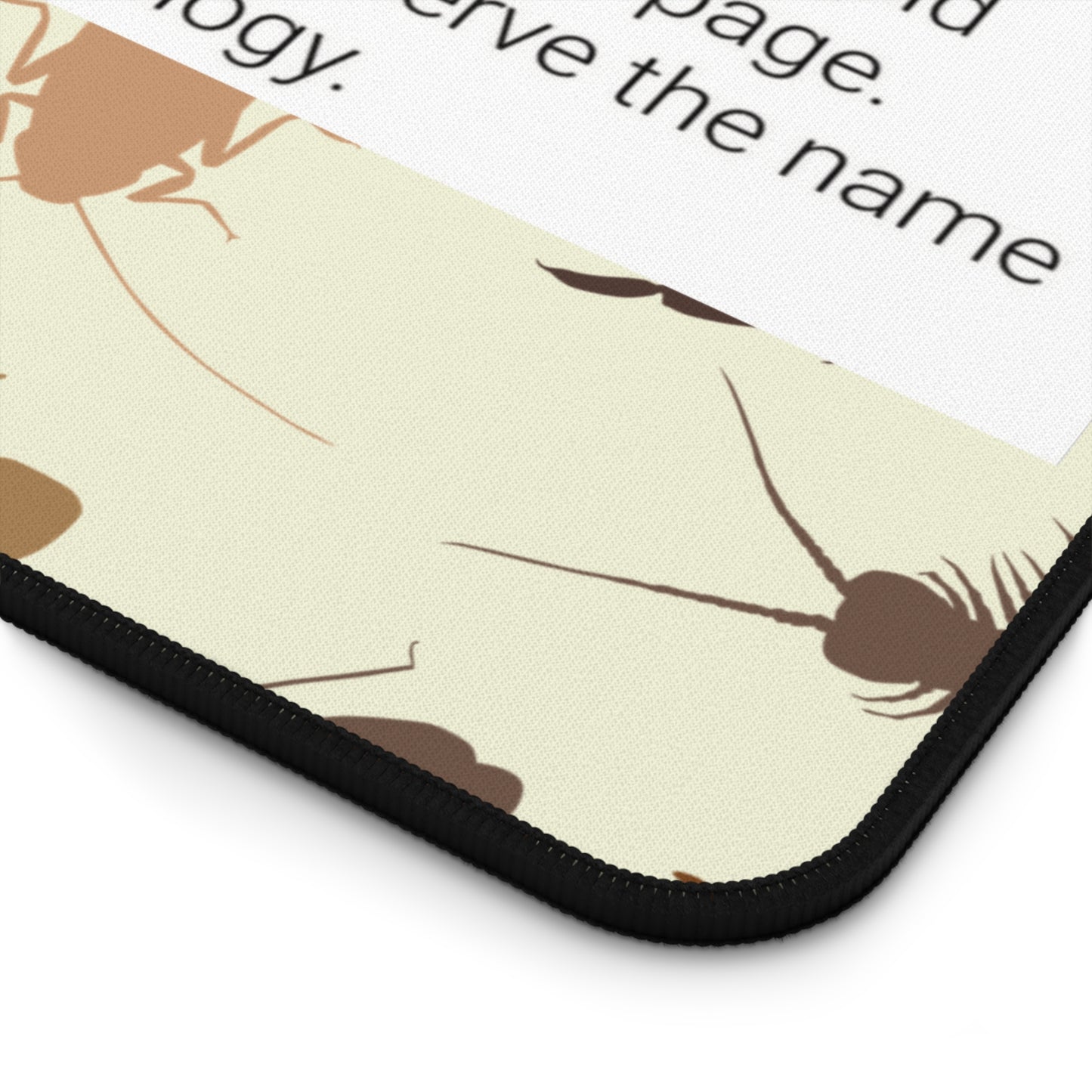 Entomemeology Desk Mat | Insect-Patterned Office Decor | Perfect for Bug Lovers, Scientist Gifts, Home Office, Educational Gifts