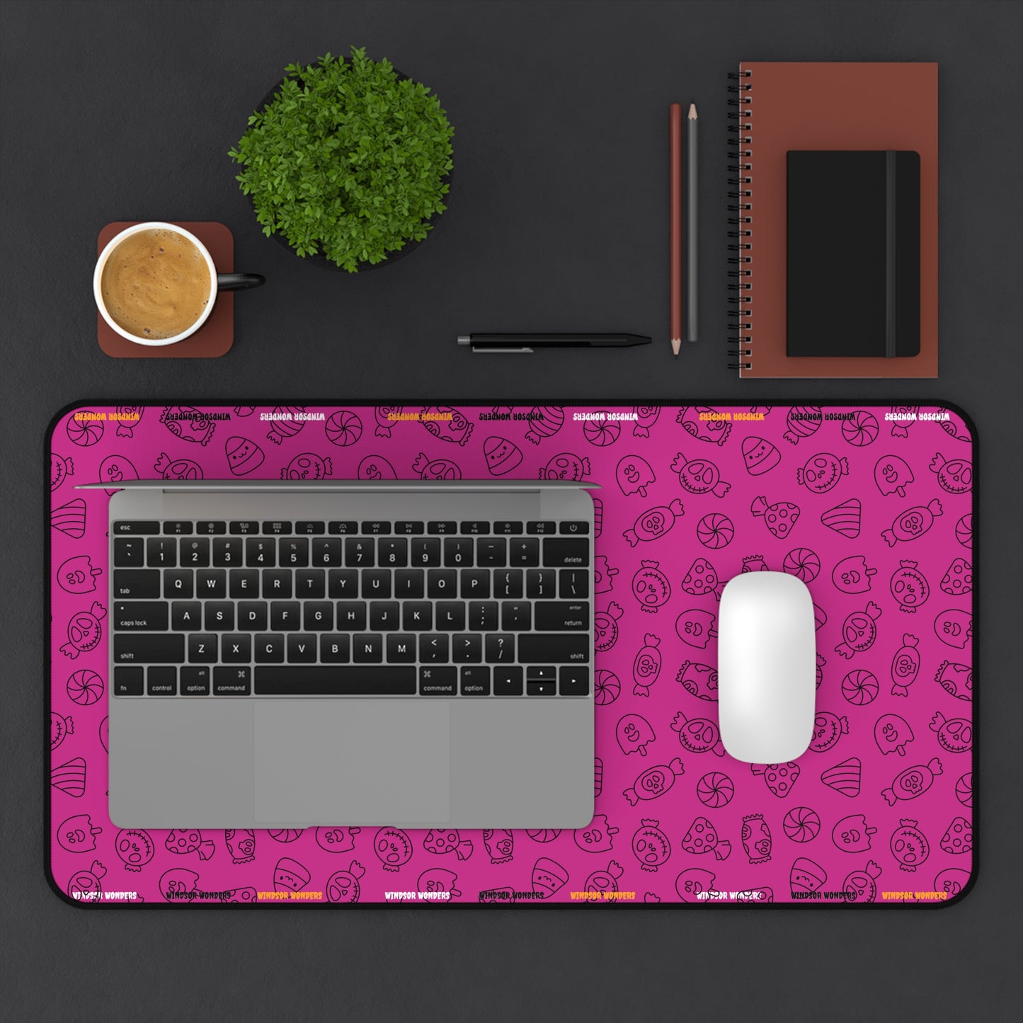 Windsor Wonders Pink Halloween Candy Desk Mat
