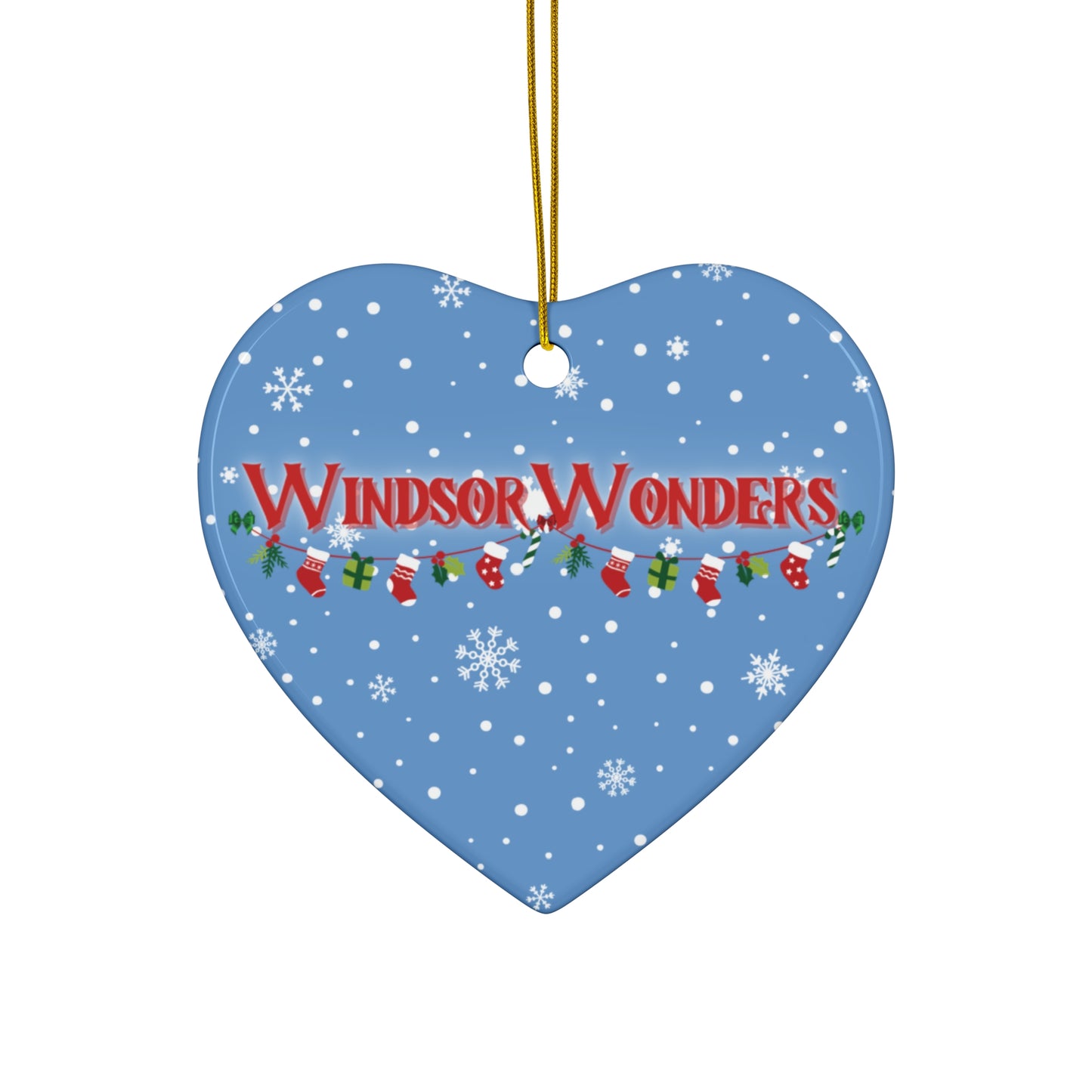 Windsor Wonders  Light Blue Ceramic Ornament, 4 Shapes