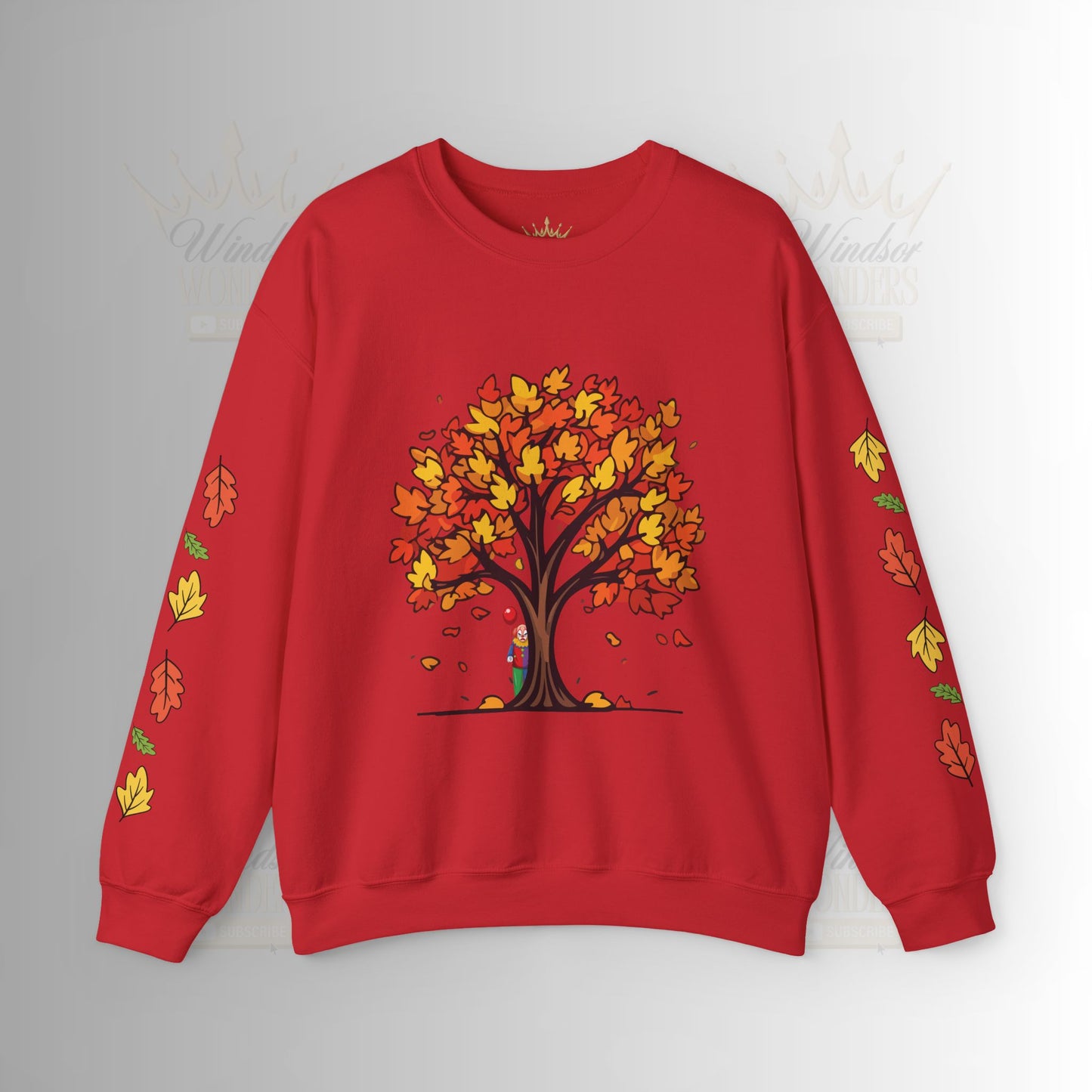 Autumnal Leaves Sweatshirt - Cozy Fall Crewneck for Nature Lovers, Perfect Gift for Thanksgiving, Casual Wear, and Seasonal Celebrations