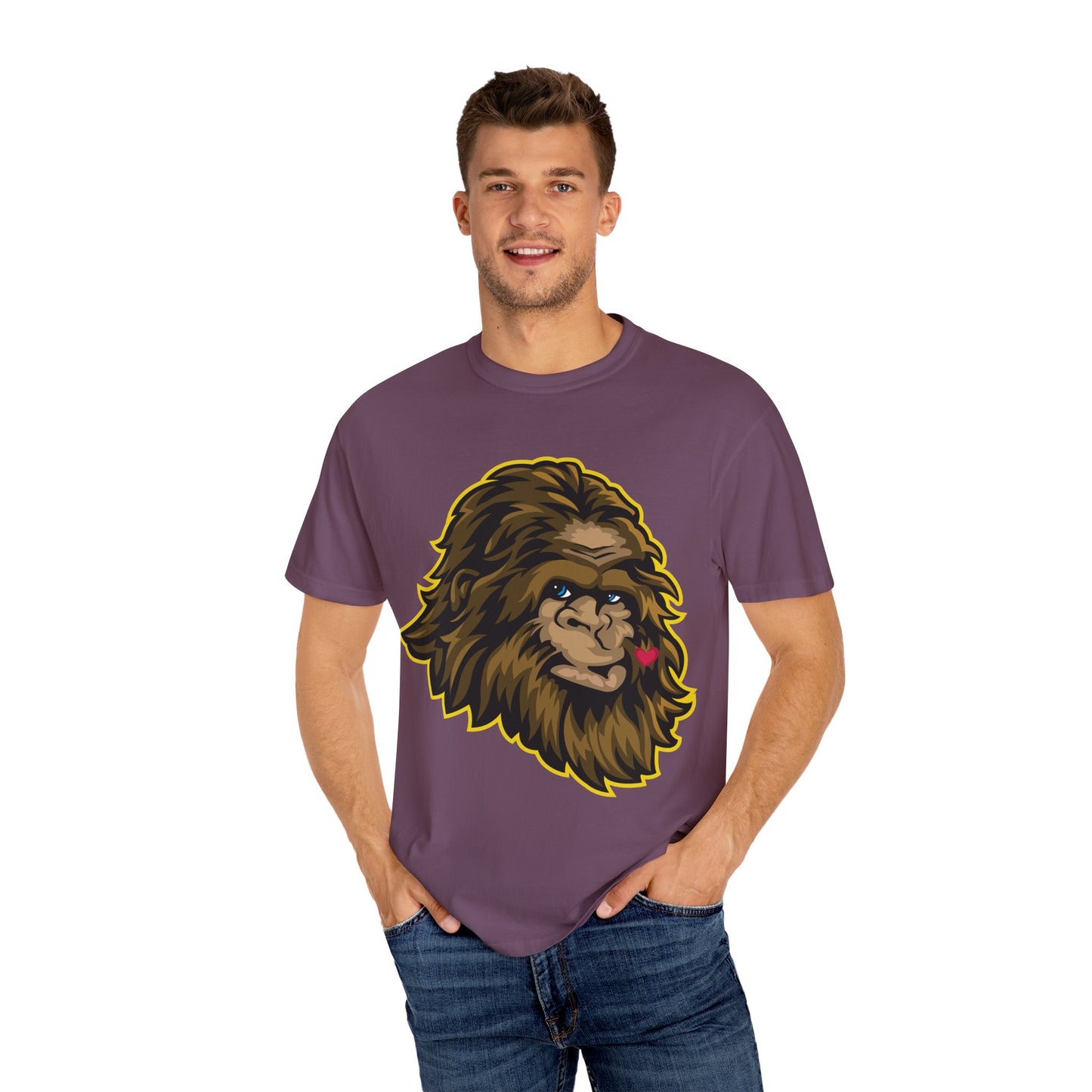 Sasquatch Kisses T-Shirt, Unisex Graphic Tee, Wild Animal Shirt, Nature Lover Gift, Unique Casual Wear, Funny Big Foot T-Shirt