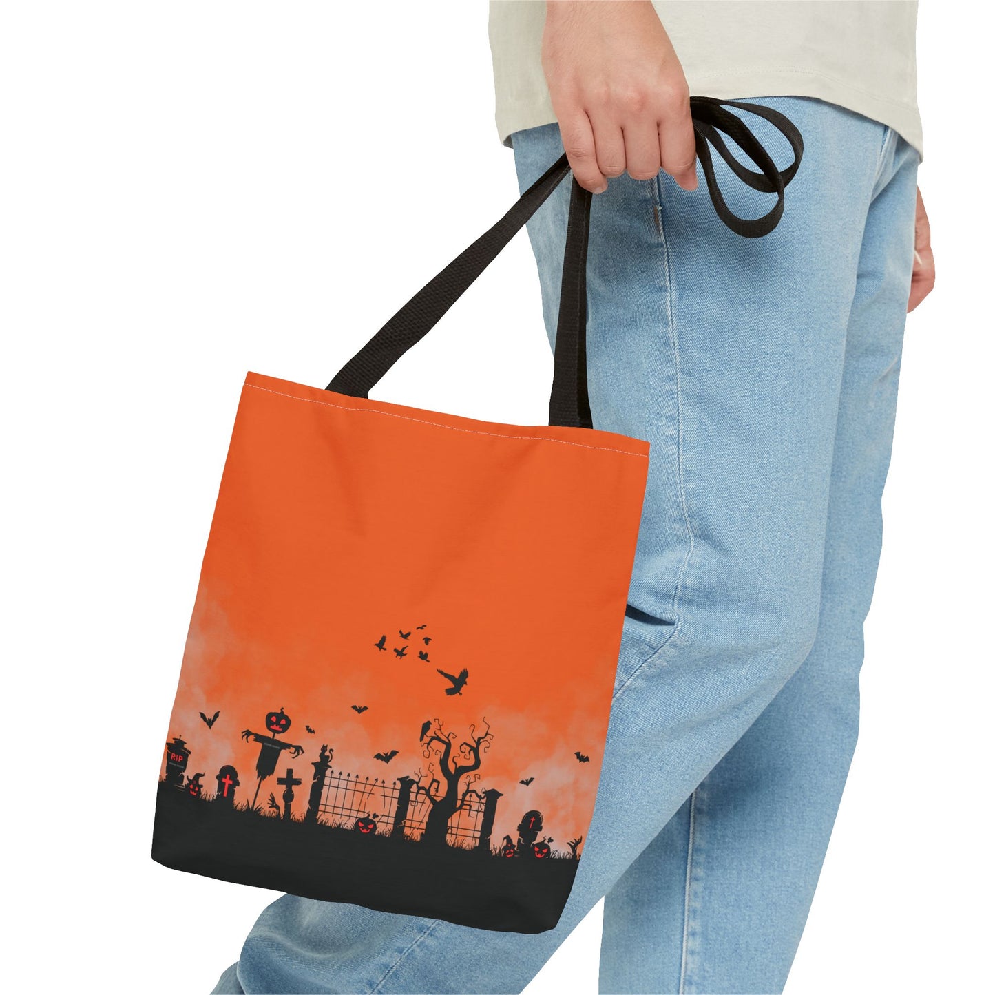 Windsor Wonders Orange Graveyard Tote Bag (AOP)