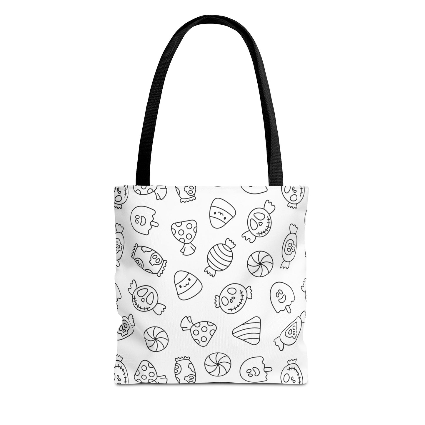 Windsor Wonders White Halloween Candy Tote Bag (AOP)