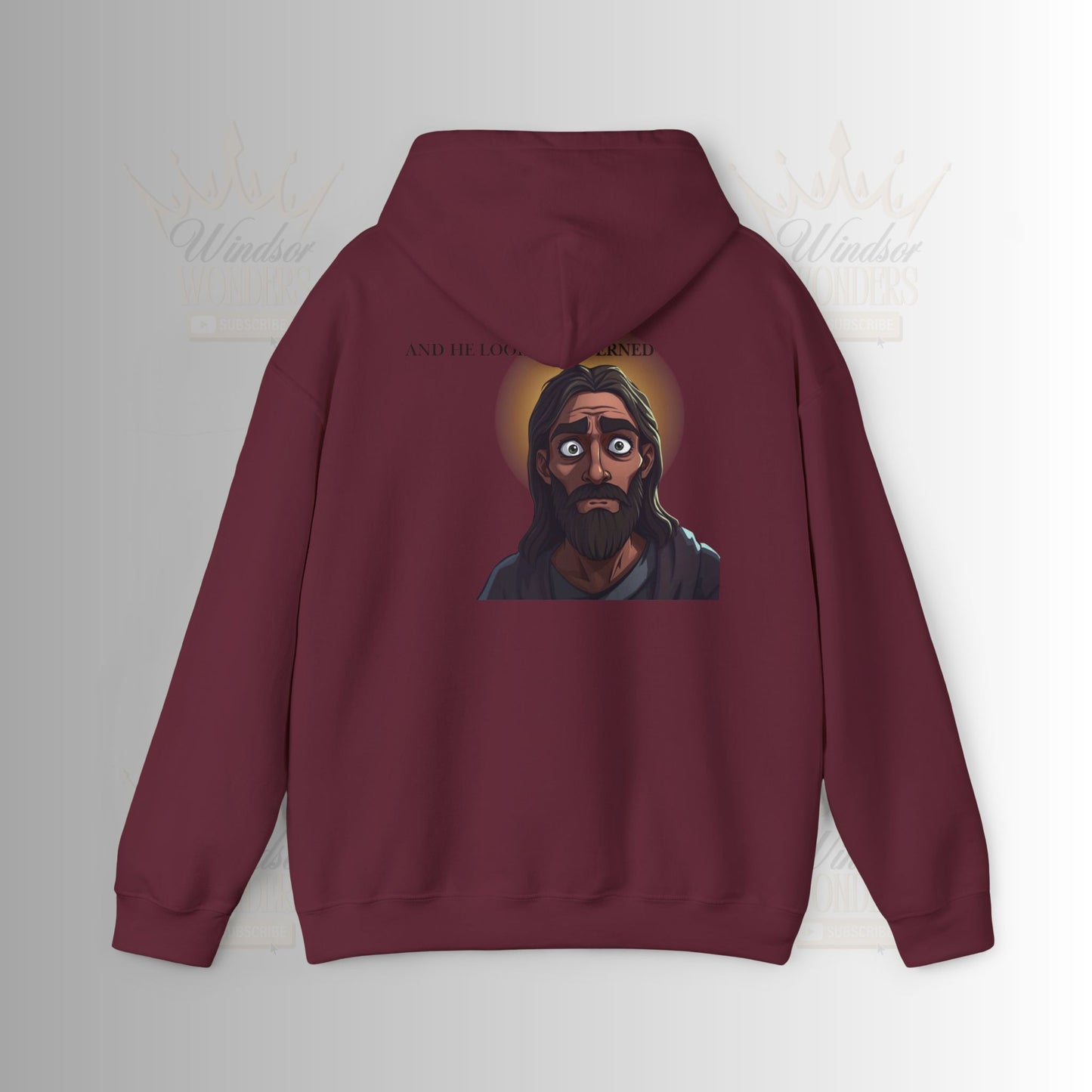 Jesus is Watching Hoodie | Unisex Heavy Blend Sweatshirt, Humorous Christian Apparel, Religious Gift, Casual Wear, Unique Streetwear