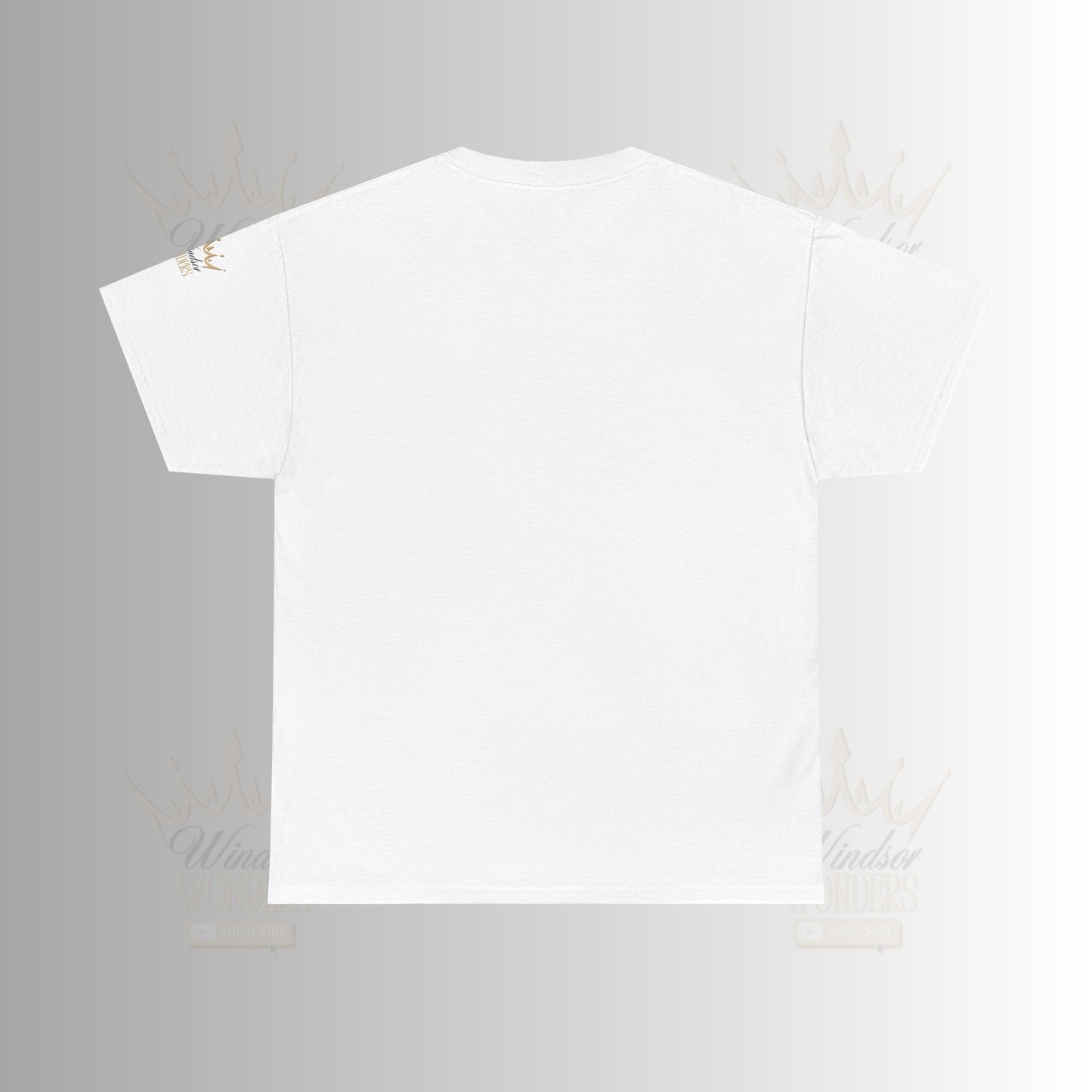 Windsor Wonders Crown Tee | Gold Graphic T-Shirt, Unisex Casual Wear, Birthday Gift, Royalty Theme, Comfortable Fashion