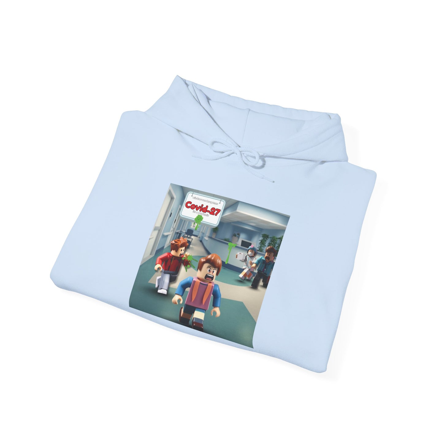 COVID-27 Pandemic Panic Hoodie | Pixel Game Scene
