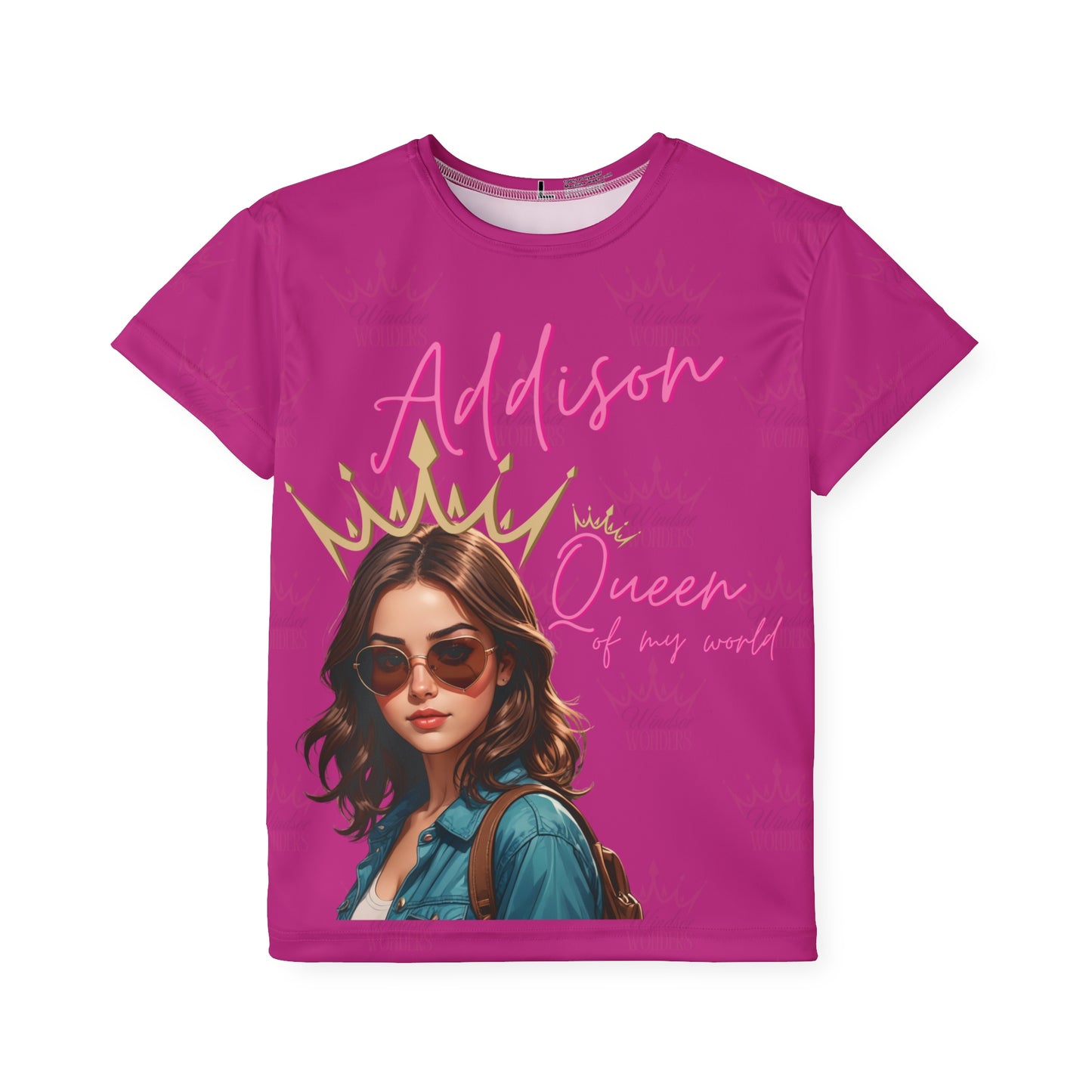 Kids Addison Jersey, Customizable Sports Top, Fun Jersey for Girls, Personalized Athletic Shirt, Birthday Gift for Kids, Activewear