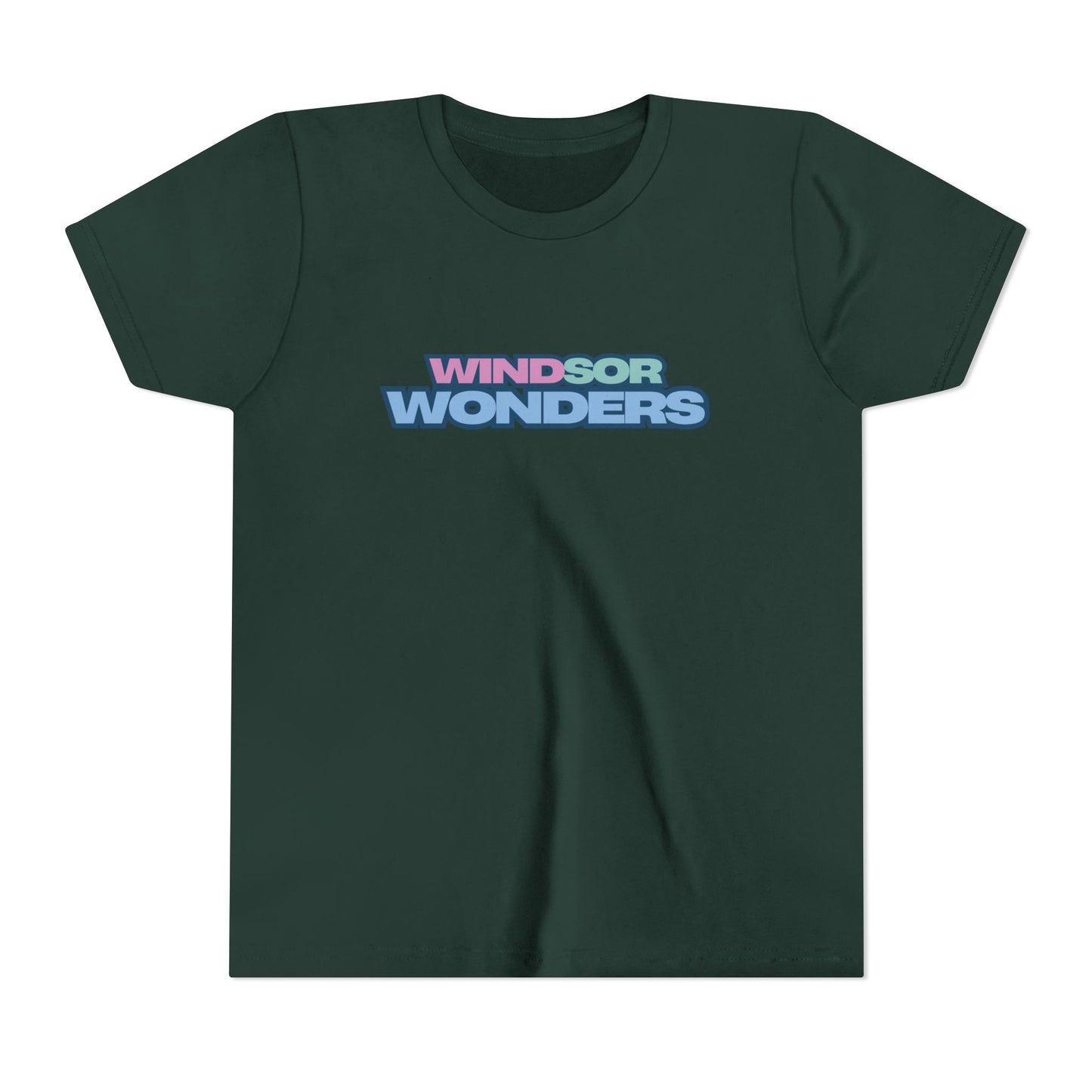 Windsor Wonders Youth Short Sleeve Tee - 'Windsor Wonders' Graphic T-Shirt, Fun Summer Wear, Gift for Kids, Adventure Apparel, Family Outing