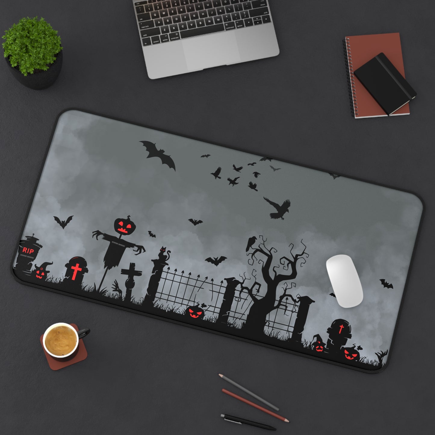 Windsor Wonders Dark Grey Graveyard Desk Mat