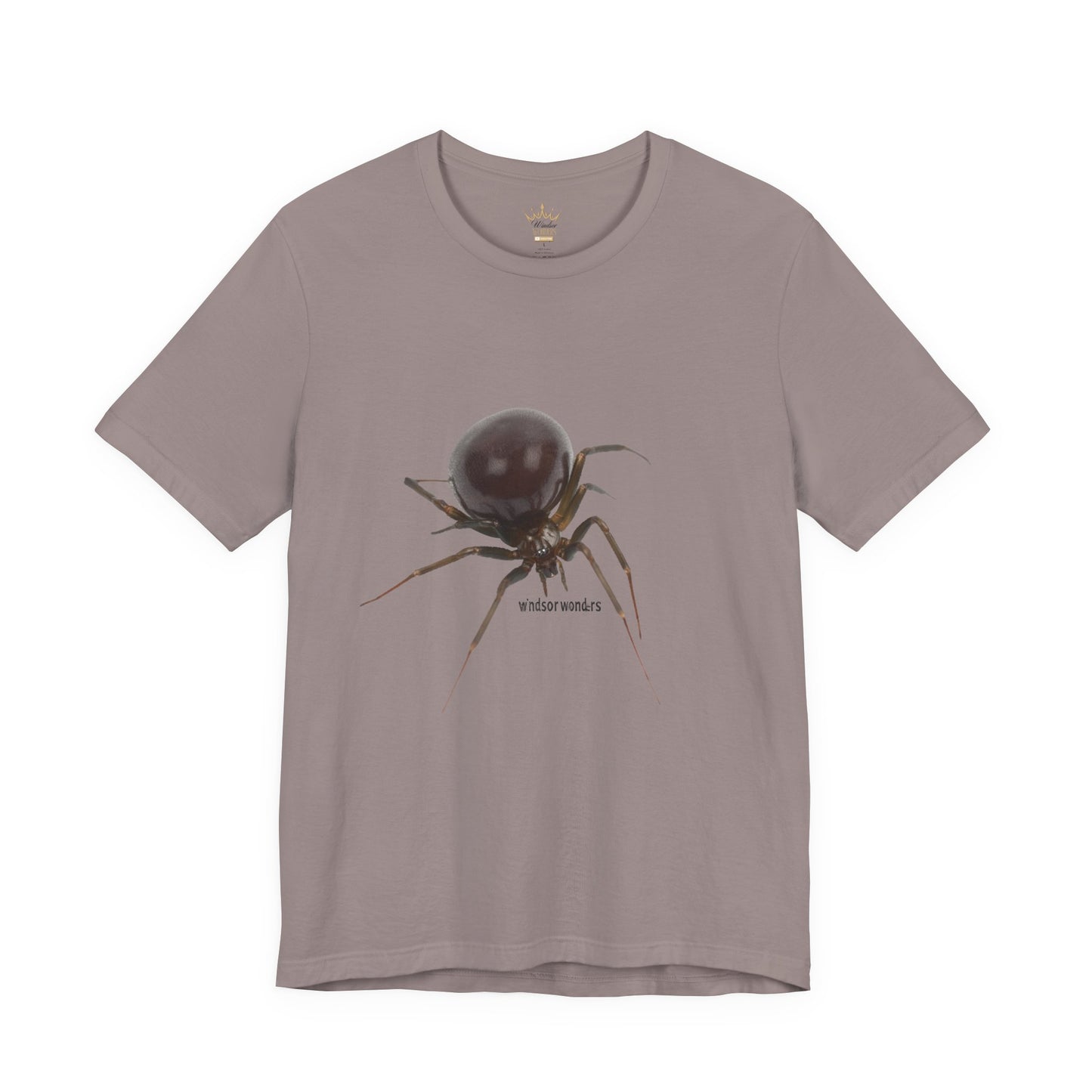 False Widow Spider Tee, Unisex Short Sleeve Shirt, Cool Graphic Tee, Halloween Shirt, Nature Lover Gift, Unique Insect T-Shirt