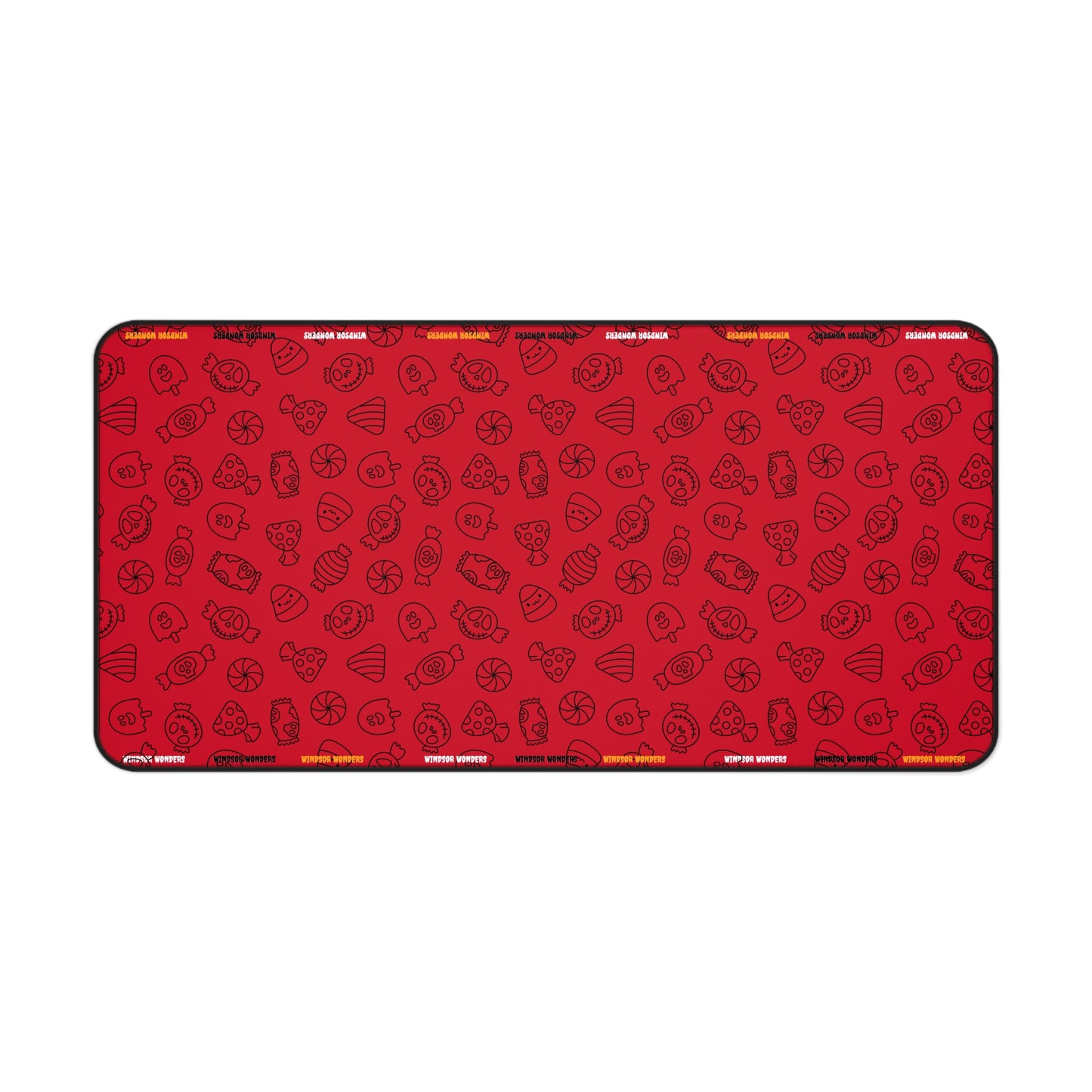 Windsor Wonders Dark Red Halloween Candy Desk Mat