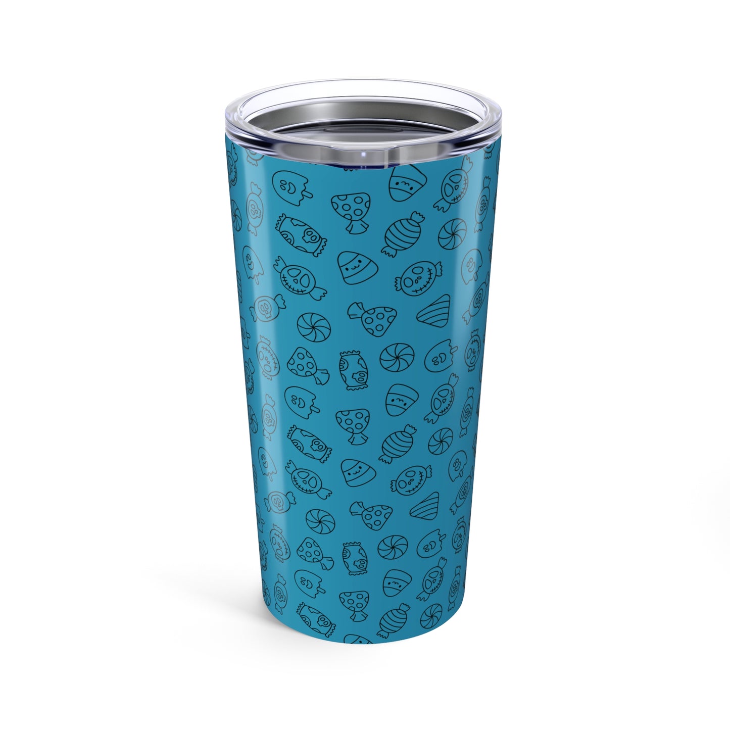 Turquoise Halloween Candy Tumbler 20oz