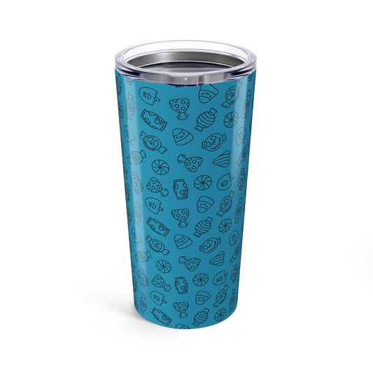 Turquoise Halloween Candy Tumbler 20oz