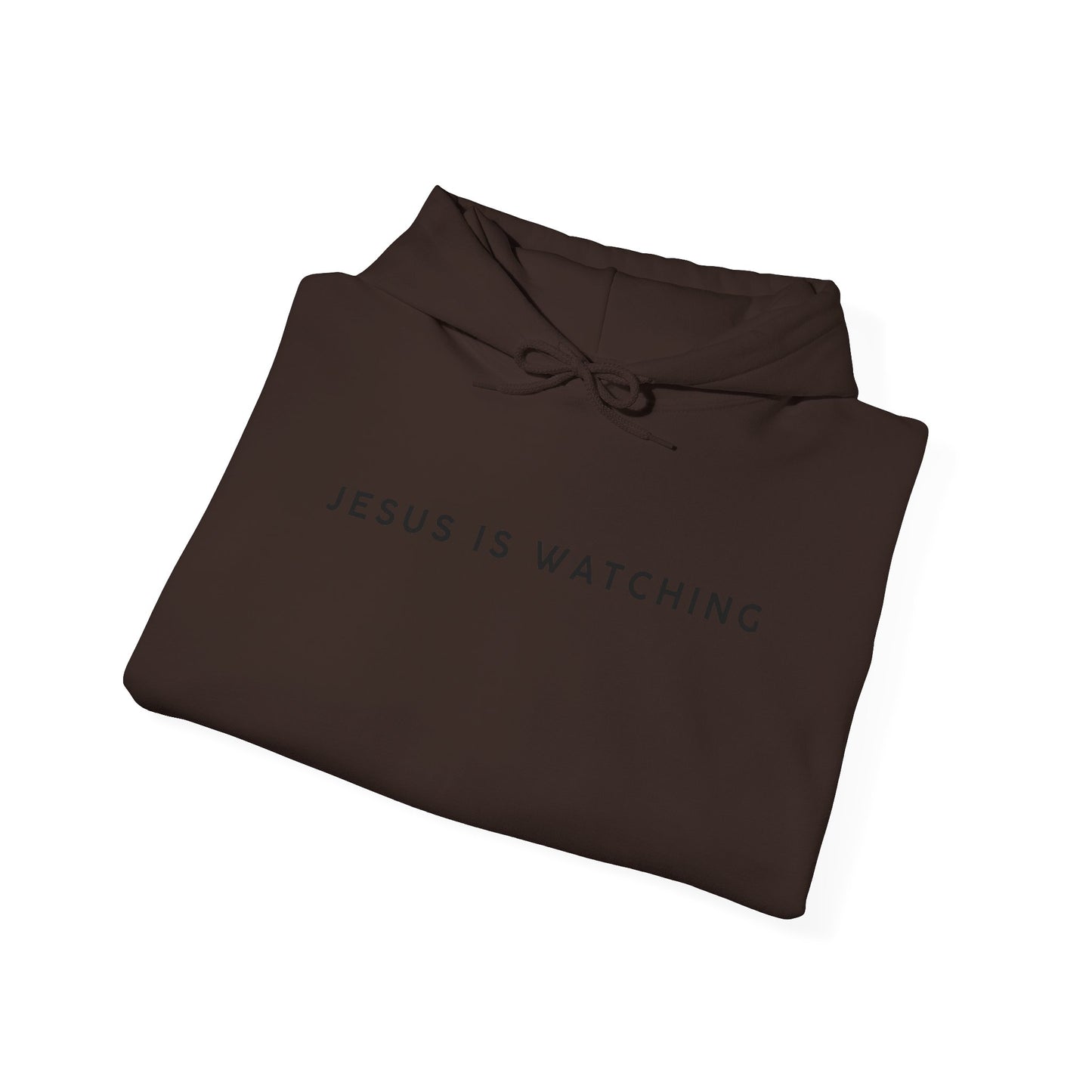Jesus is Watching Hoodie | Unisex Heavy Blend Sweatshirt, Humorous Christian Apparel, Religious Gift, Casual Wear, Unique Streetwear